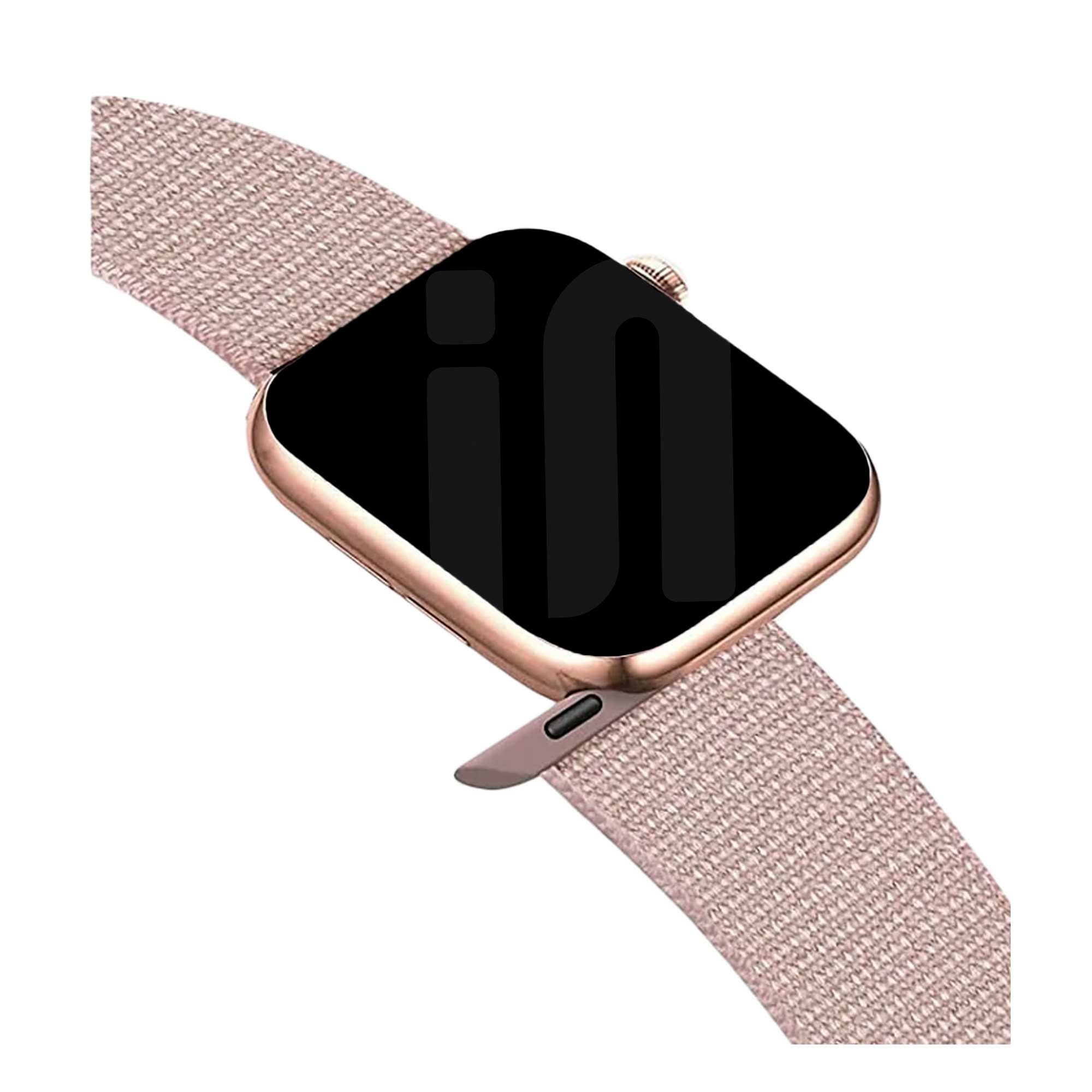 Correa nylon con hebilla Apple Watch (rosa claro)