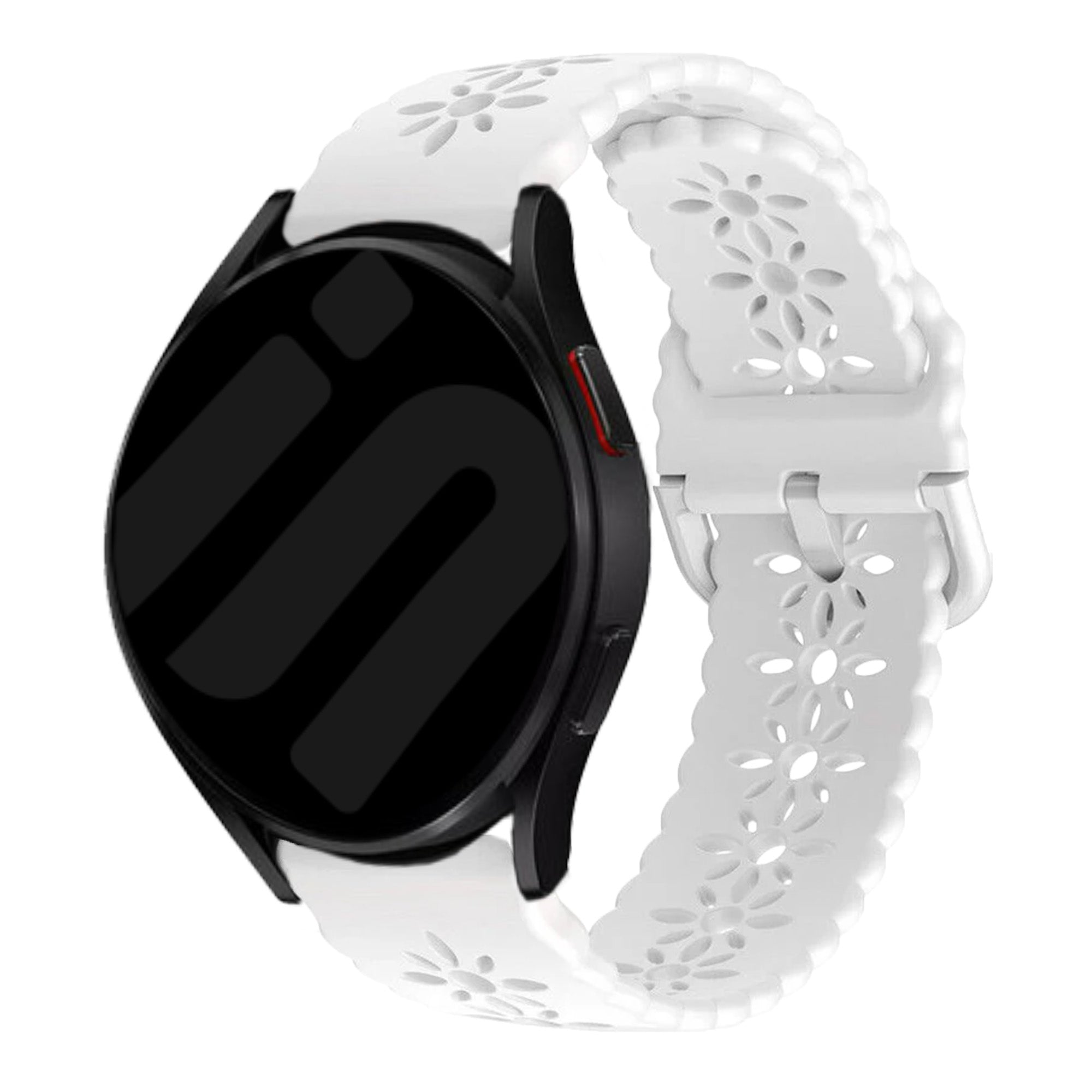 Withings ScanWatch Nova Patterned Silicone Strap (White)