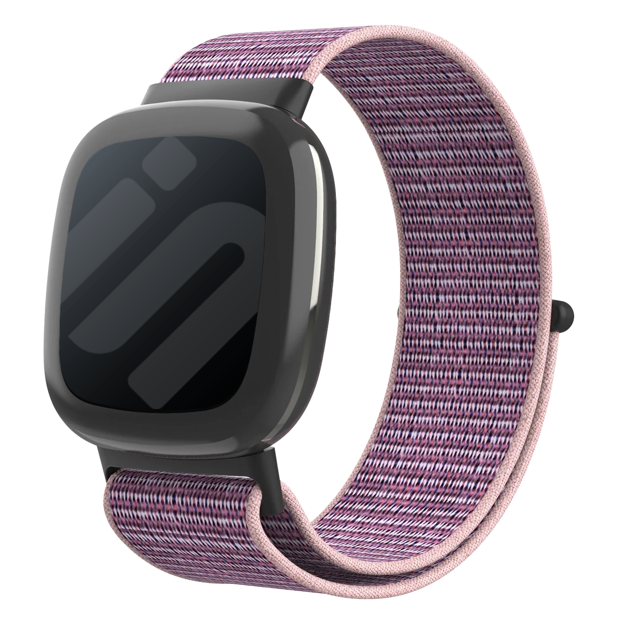 Correa nylon Fitbit Sense 2 (rosa/morado)