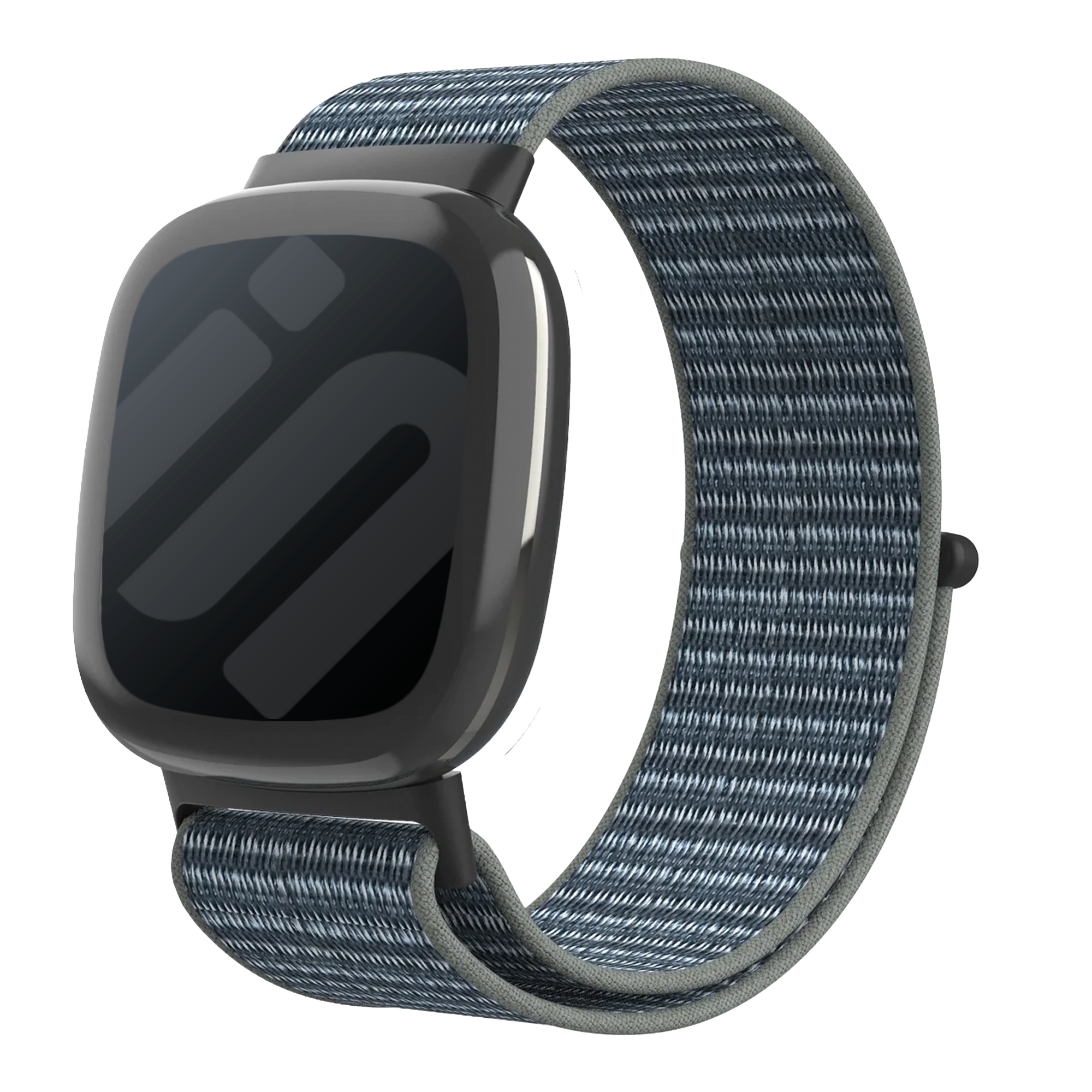 Correa nylon Fitbit Sense 2 (gris/verde)