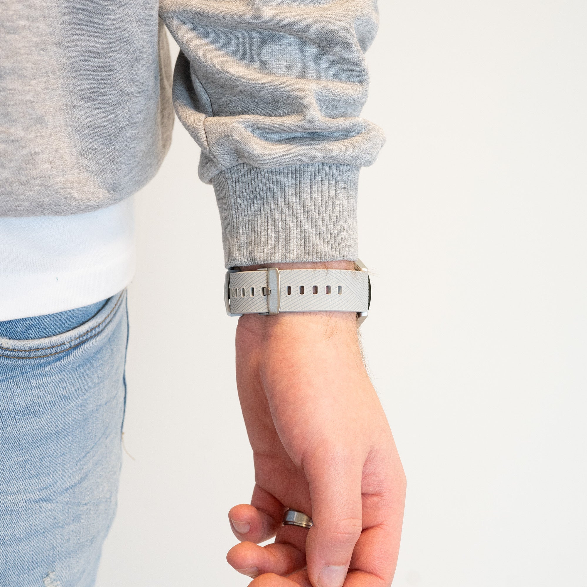 Bandz Correa silicona 'De lujo' Amazfit Active 2 (gris)