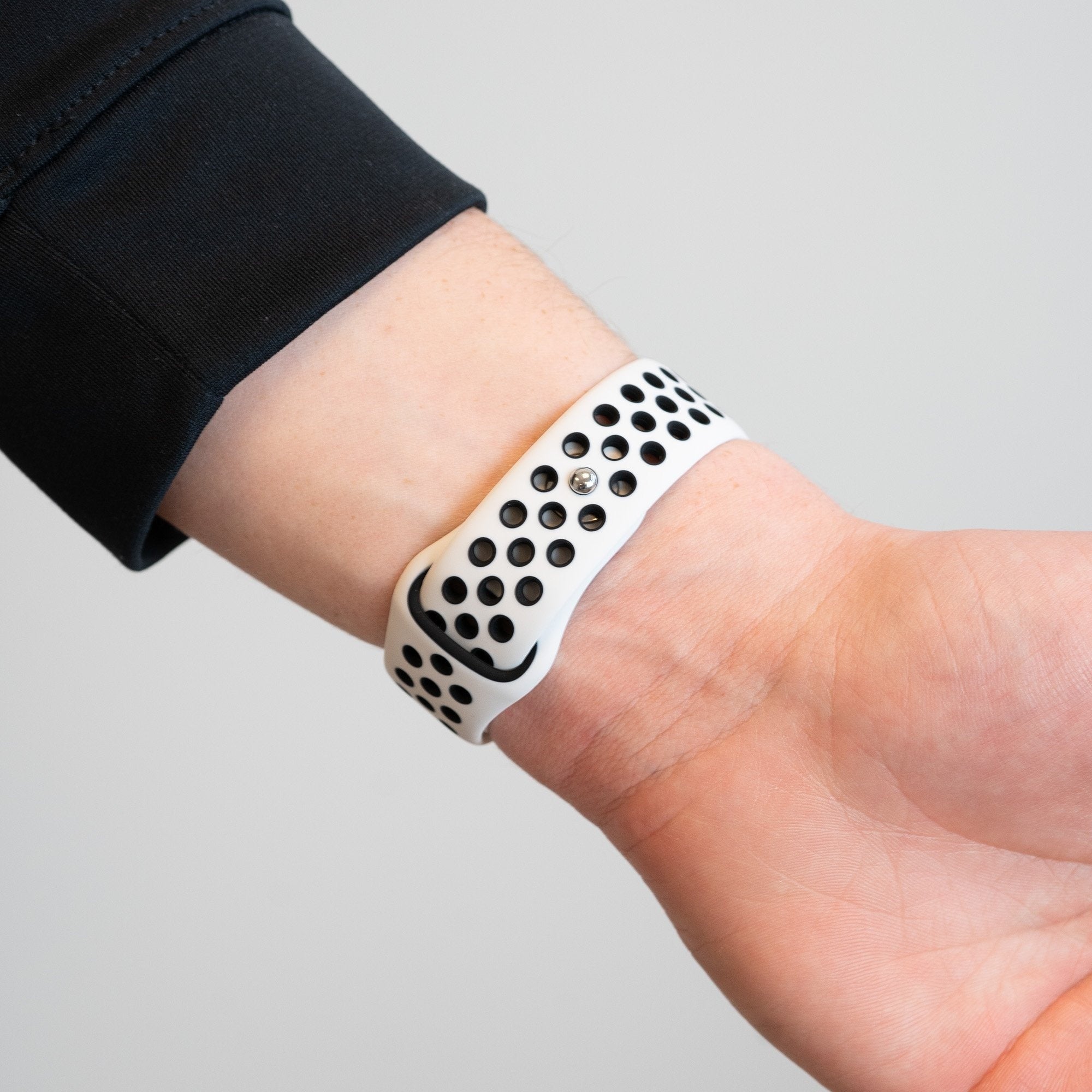 Bandz Correa depotiva 'Deluxe' Coros Apex 42mm (blanco/negro)