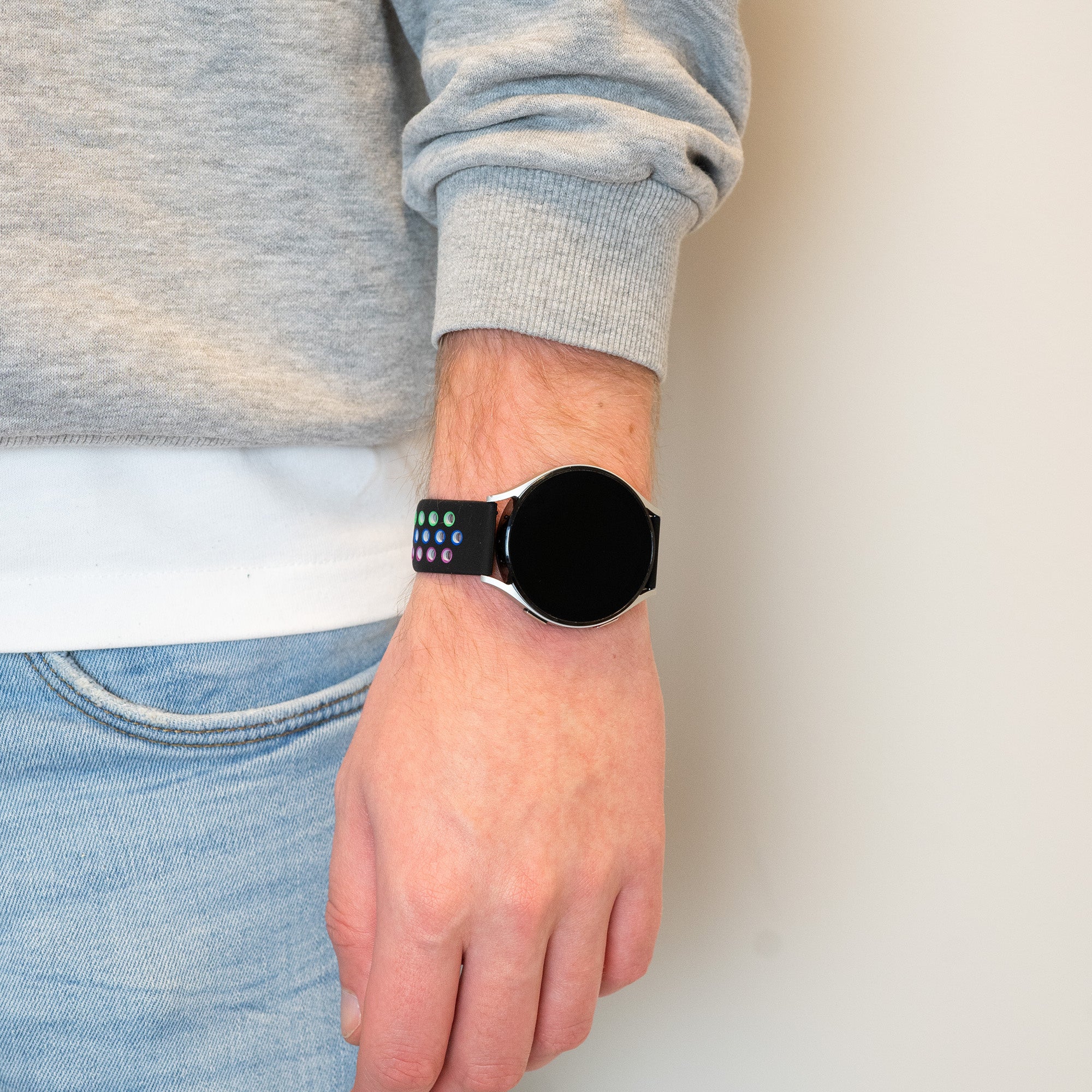 Bandz Correa deportiva 'Deluxe' Coros Pace 2 (negro/arcoiris)