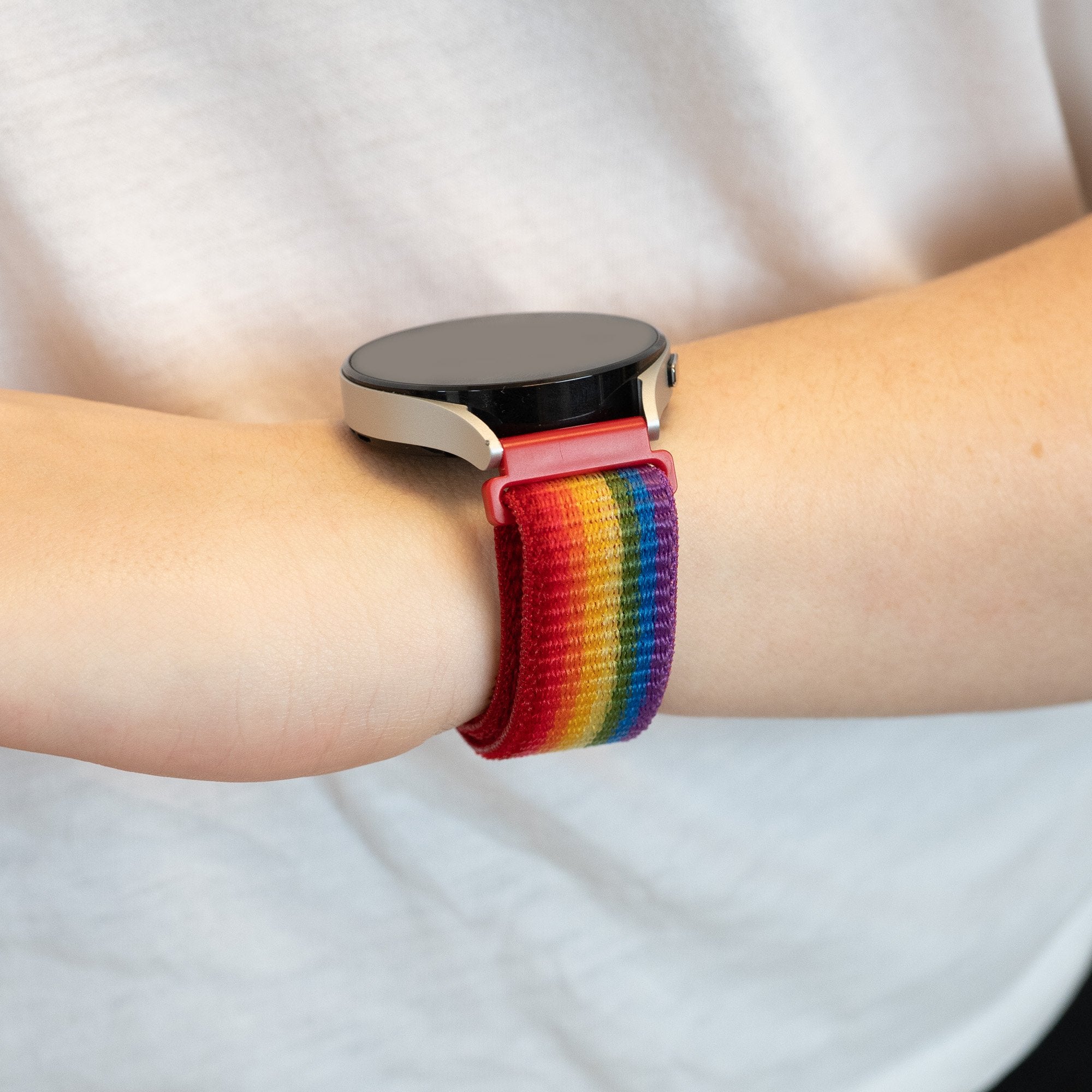 Bandz Amazfit Bip U (Pro) Nylon Strap 'Classic' (Rainbow)