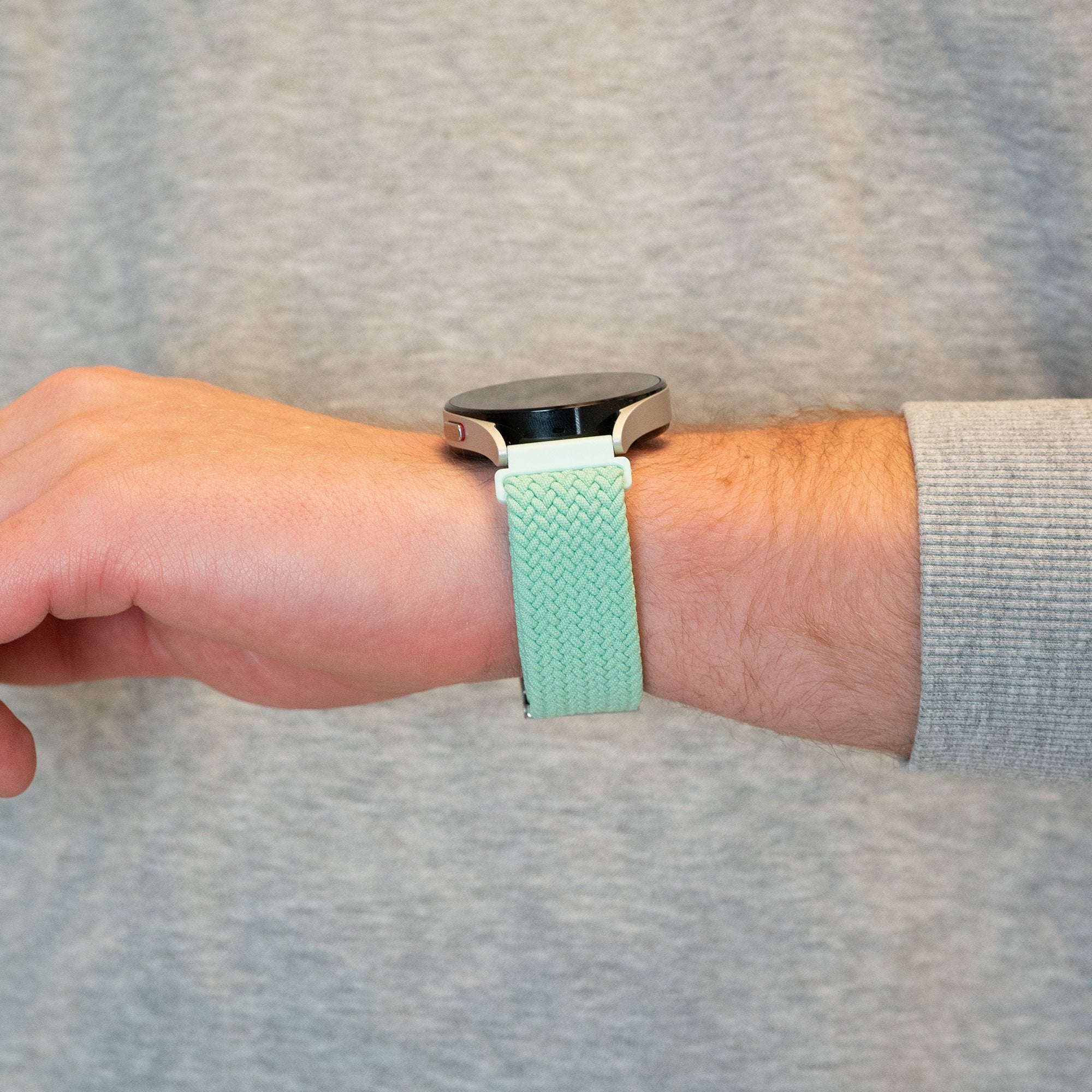 Bandz Garmin Venu SQ 2 Woven Nylon Strap (Turquoise)