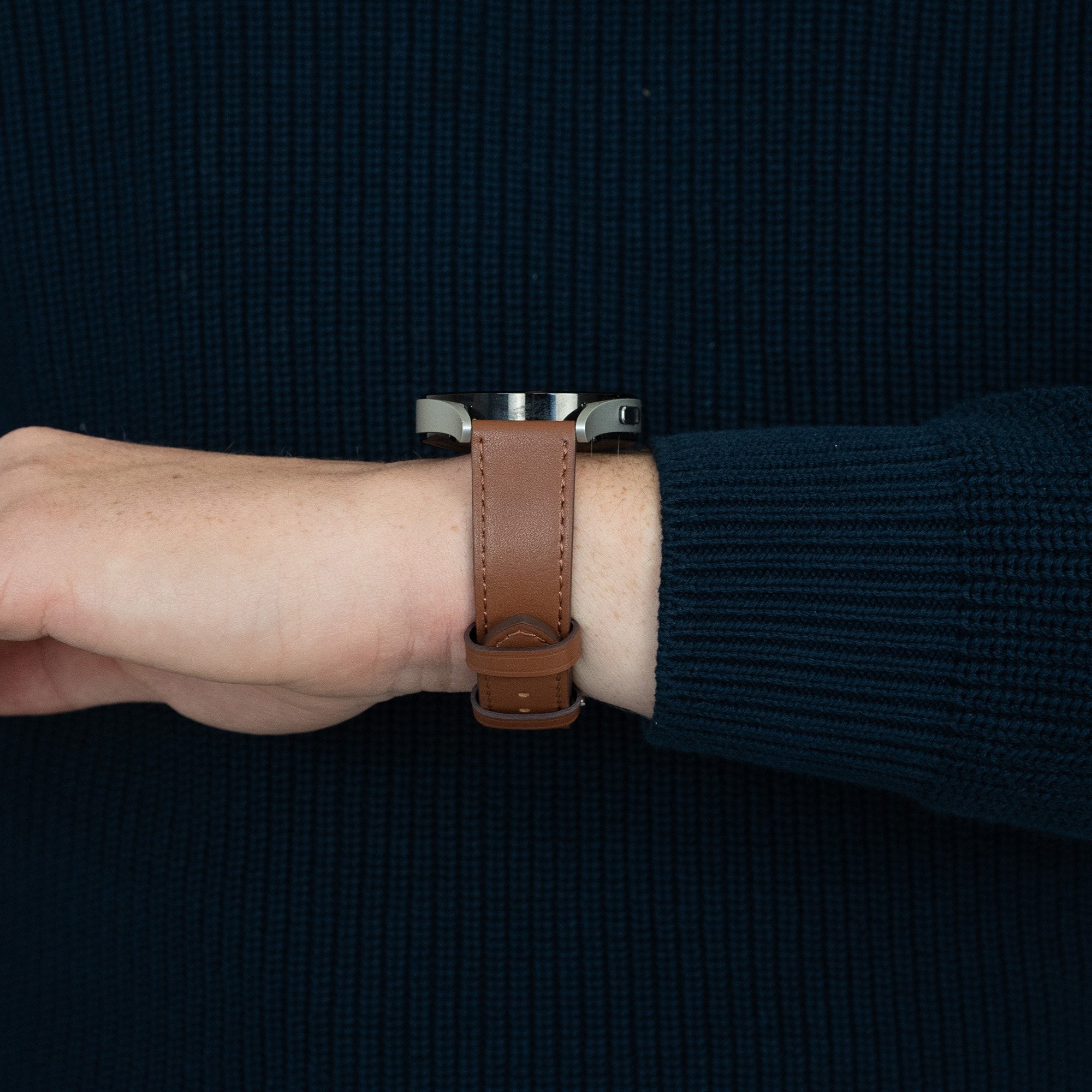 Bandz Correa cuero 'De lujo' Huawei Watch GT 5 46mm (marrón)