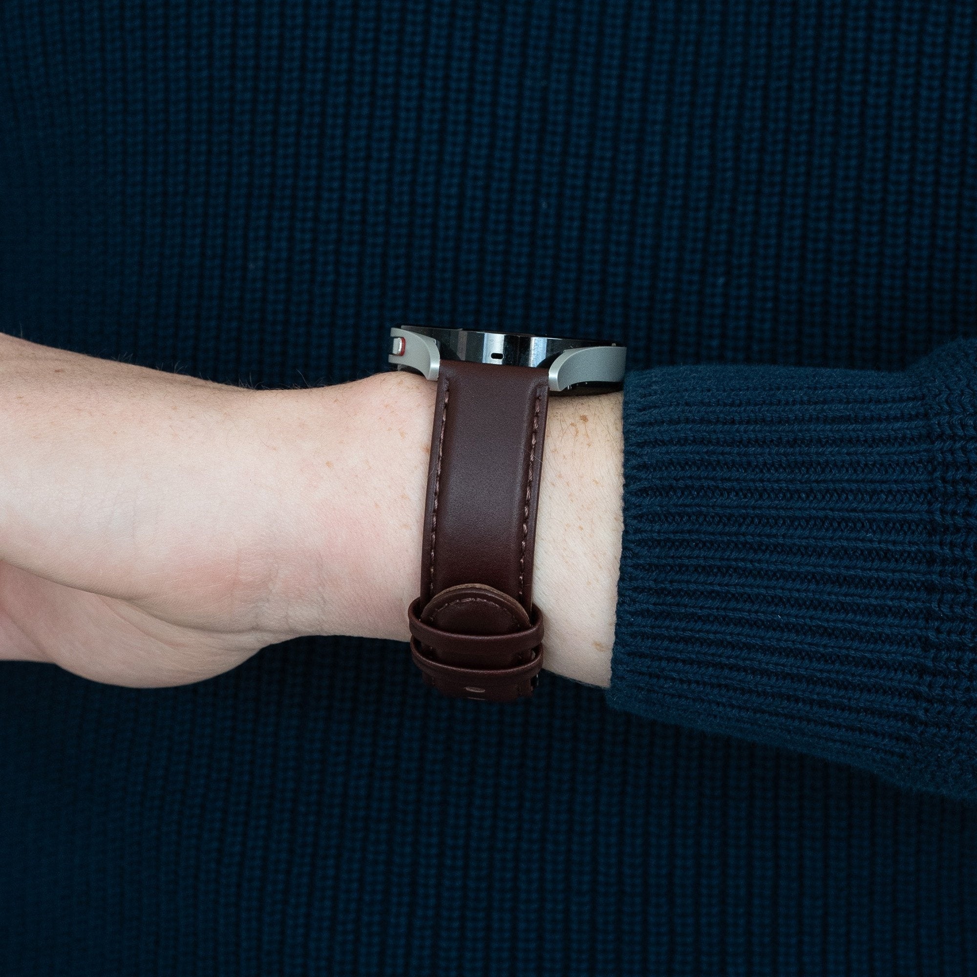 Bandz Correa cuero 'Clásico' Xiaomi Watch S3 (marrón oscuro)