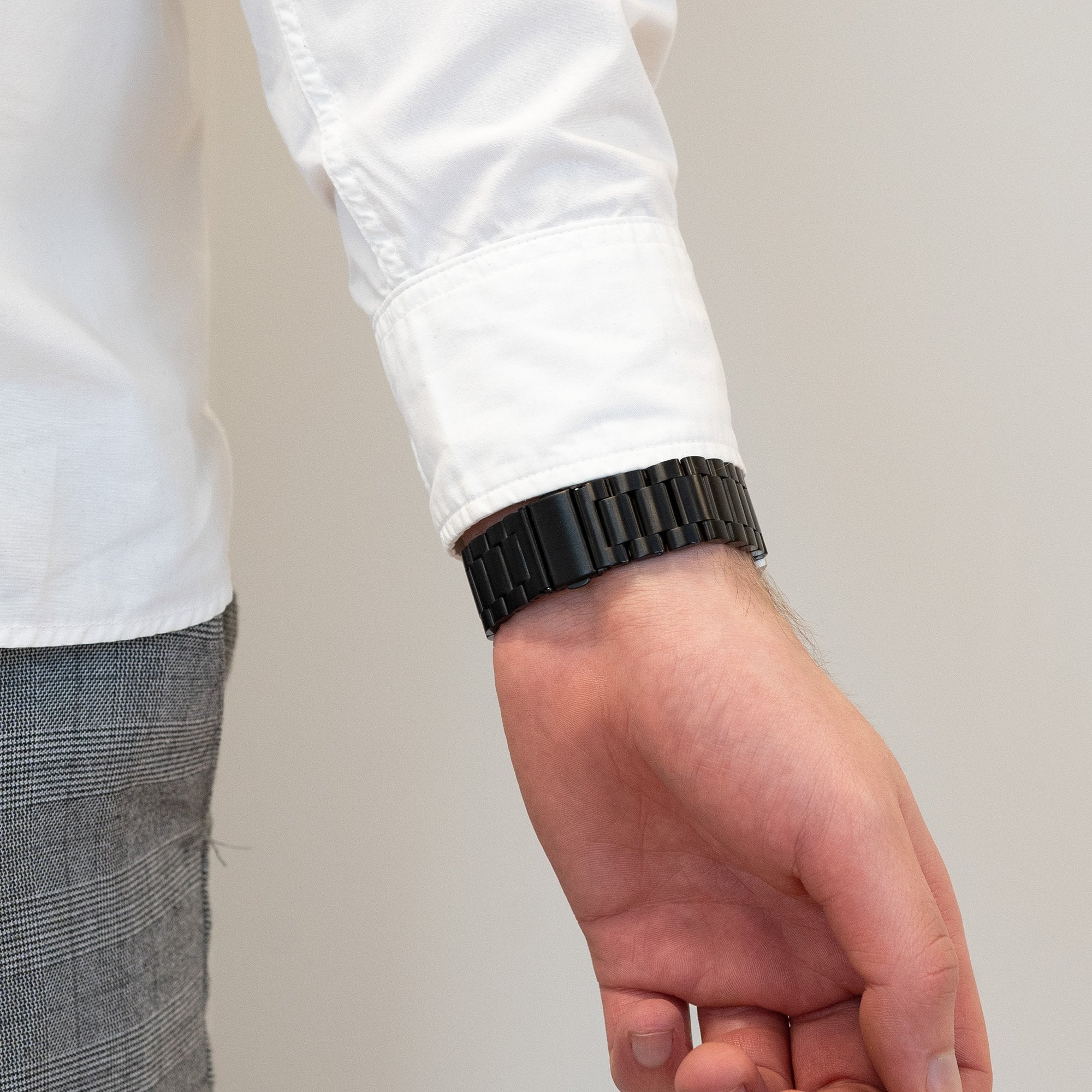 Bandz Correa acero 'Classic' Garmin Vivoactive 6 (negro)