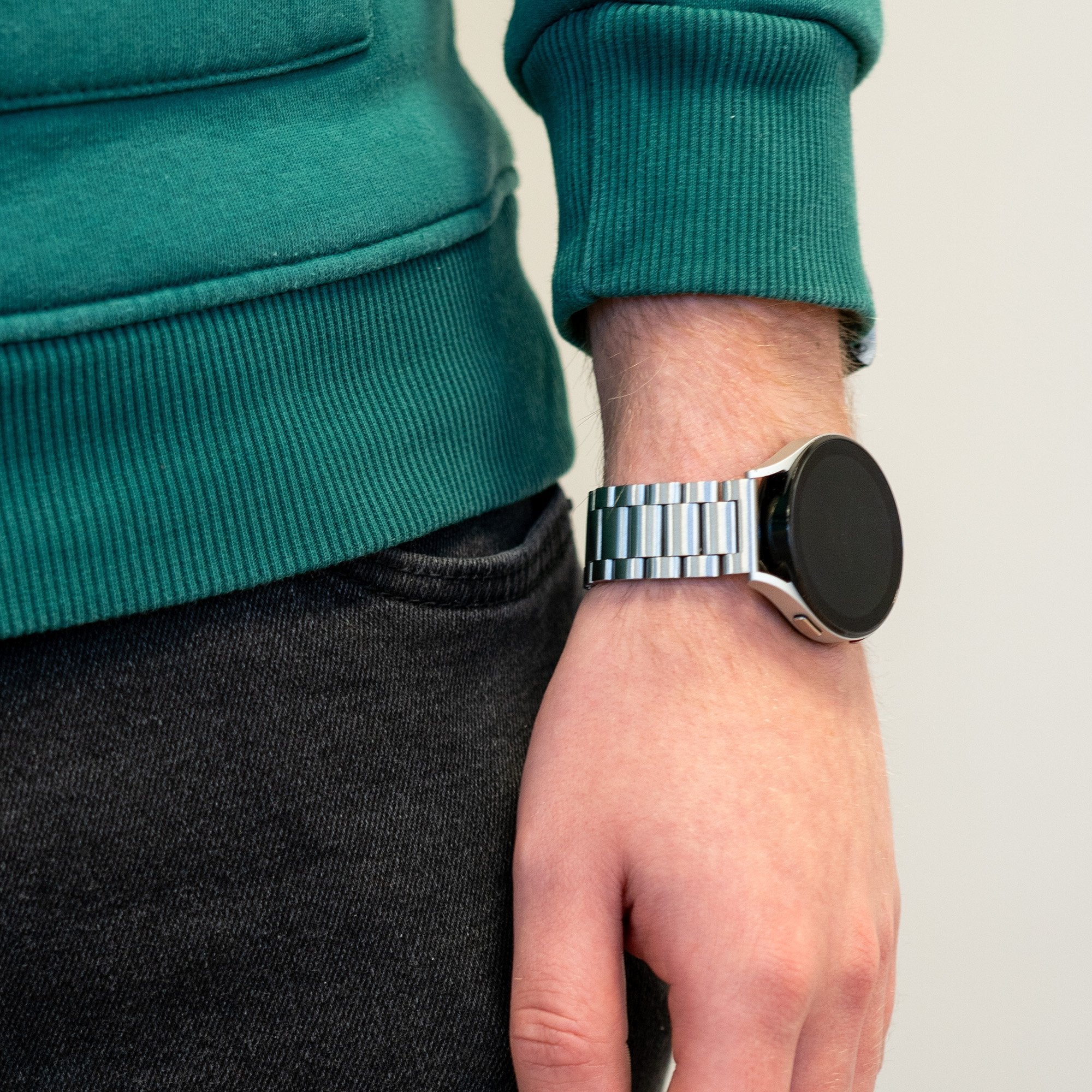 Bandz Correa acero 'Classic' Garmin Forerunner 265 (plateada)