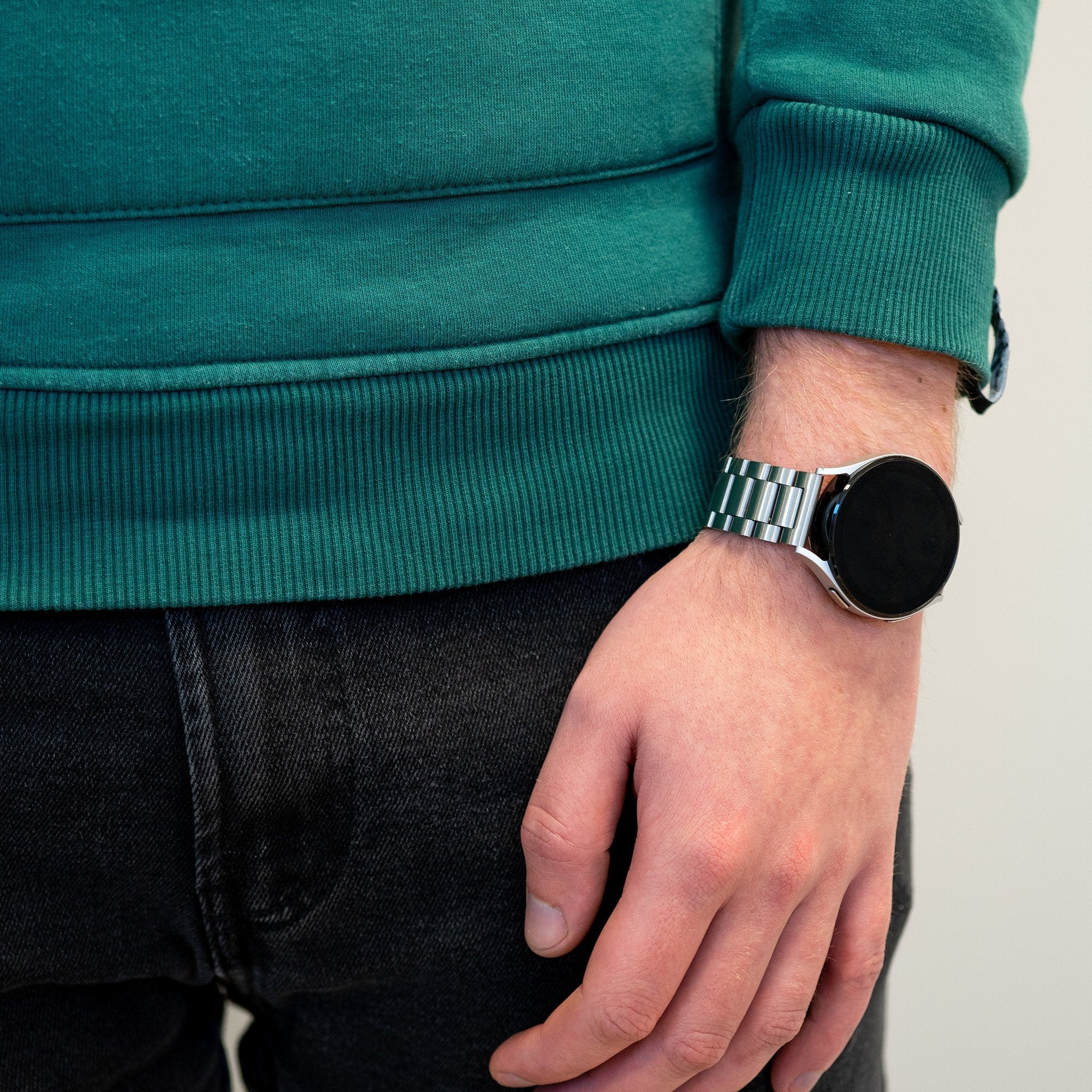 Bandz Correa acero 'Classic' Garmin Approach S12 (plateado)