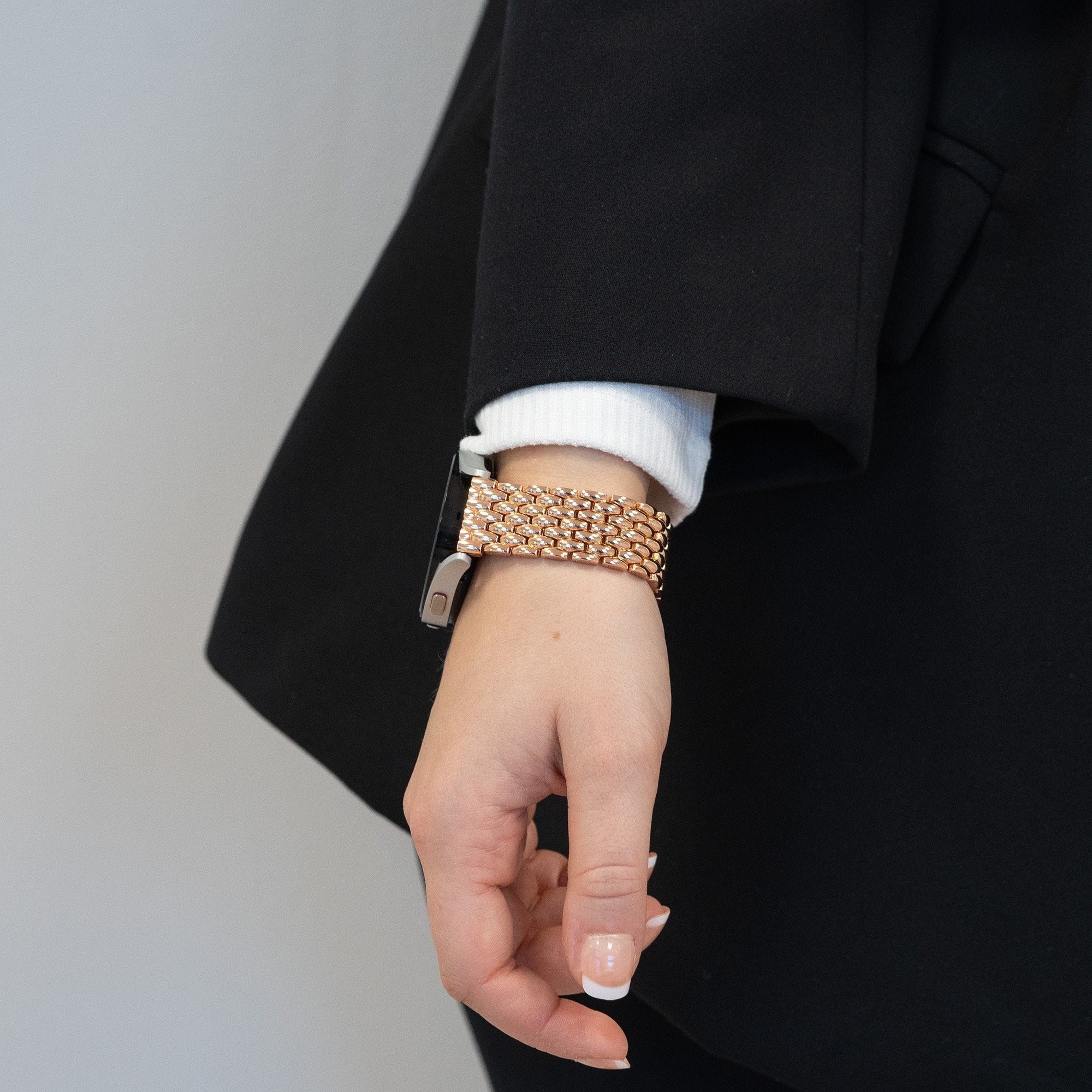 Bandz Correa acero 'Dragon' Coros Apex 2 (rosado/dorado)