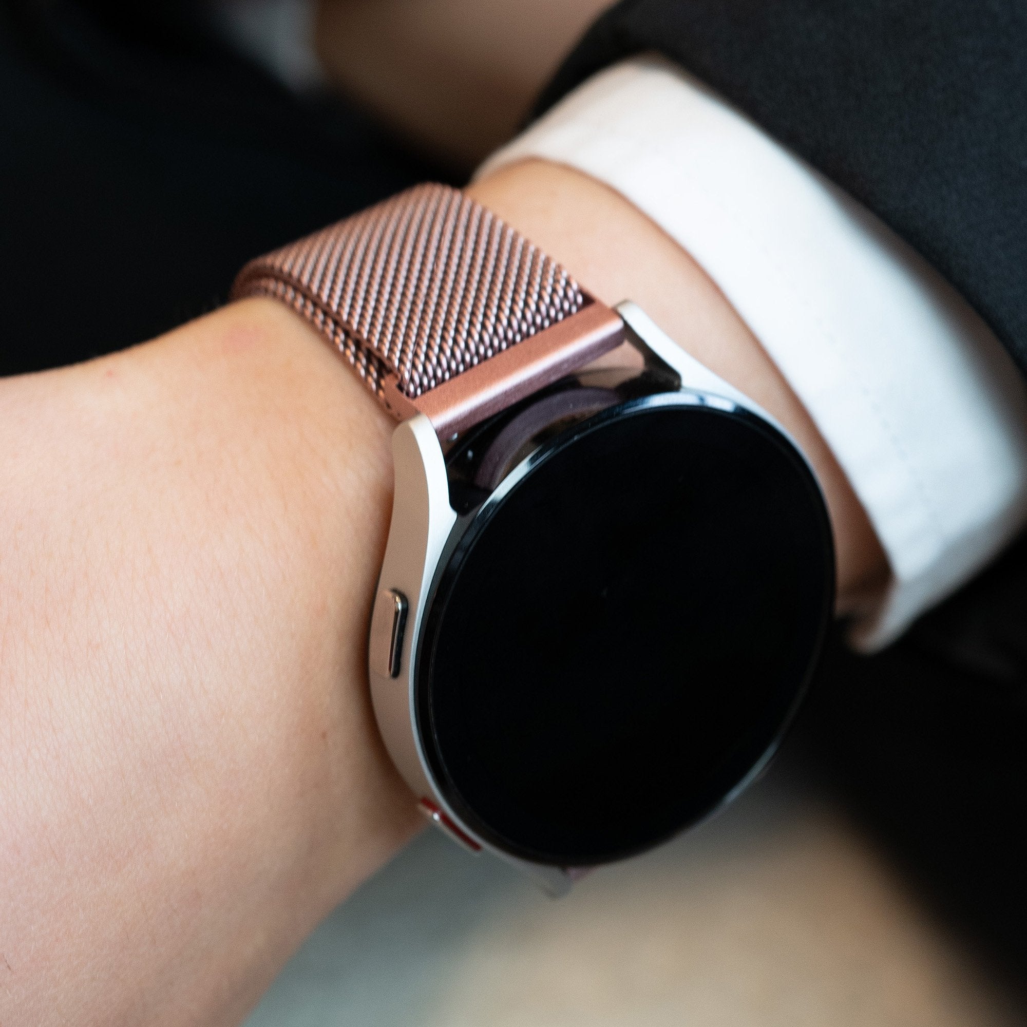 Bandz Correa milanesa Loop Garmin Approach S42 (rosa dorado)