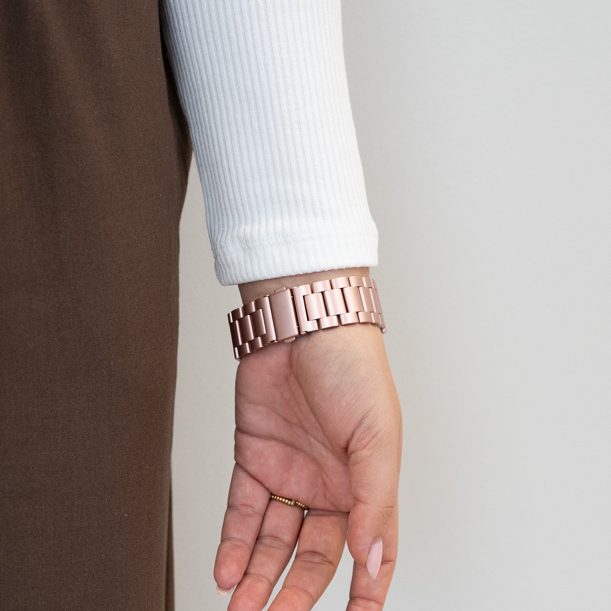 Bandz Correa acero 'Clásico' Samsung Galaxy Watch 4 Classic 46mm (rosa)