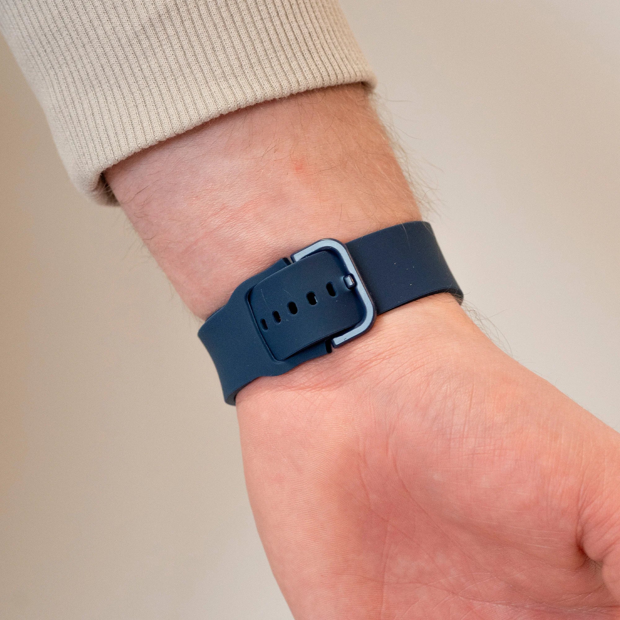 Correa silicona 'One push' Samsung Galaxy Watch 4 40mm (azul oscuro)