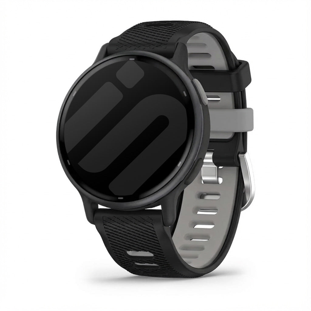 Correa deportiva con hebilla Garmin Vivoactive 5 (negro/gris)