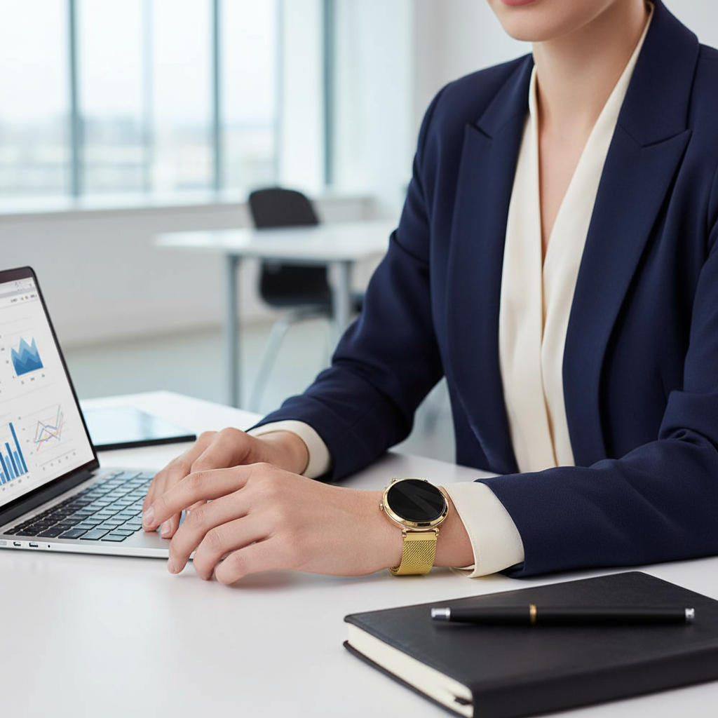 Bandz Correa milanesa loop Garmin Lily 2 (dorado)