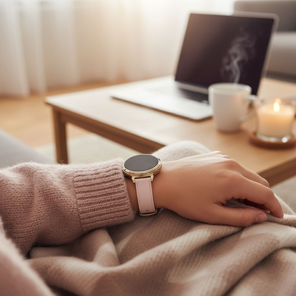 Correa reloj cuero 14mm - universal (rosa)