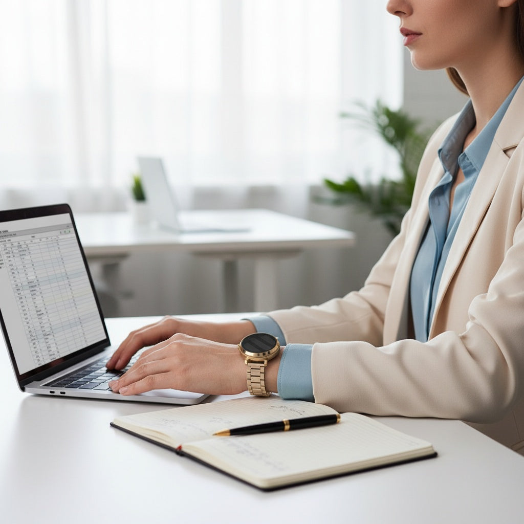 Correa acero Garmin Lily 2 (or champán)