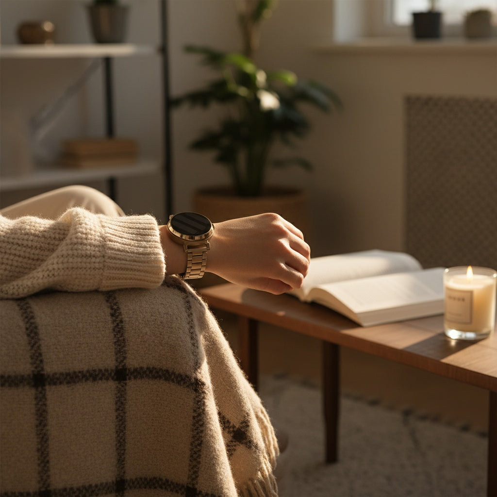 Correa acero Garmin Lily 2 (or champán)