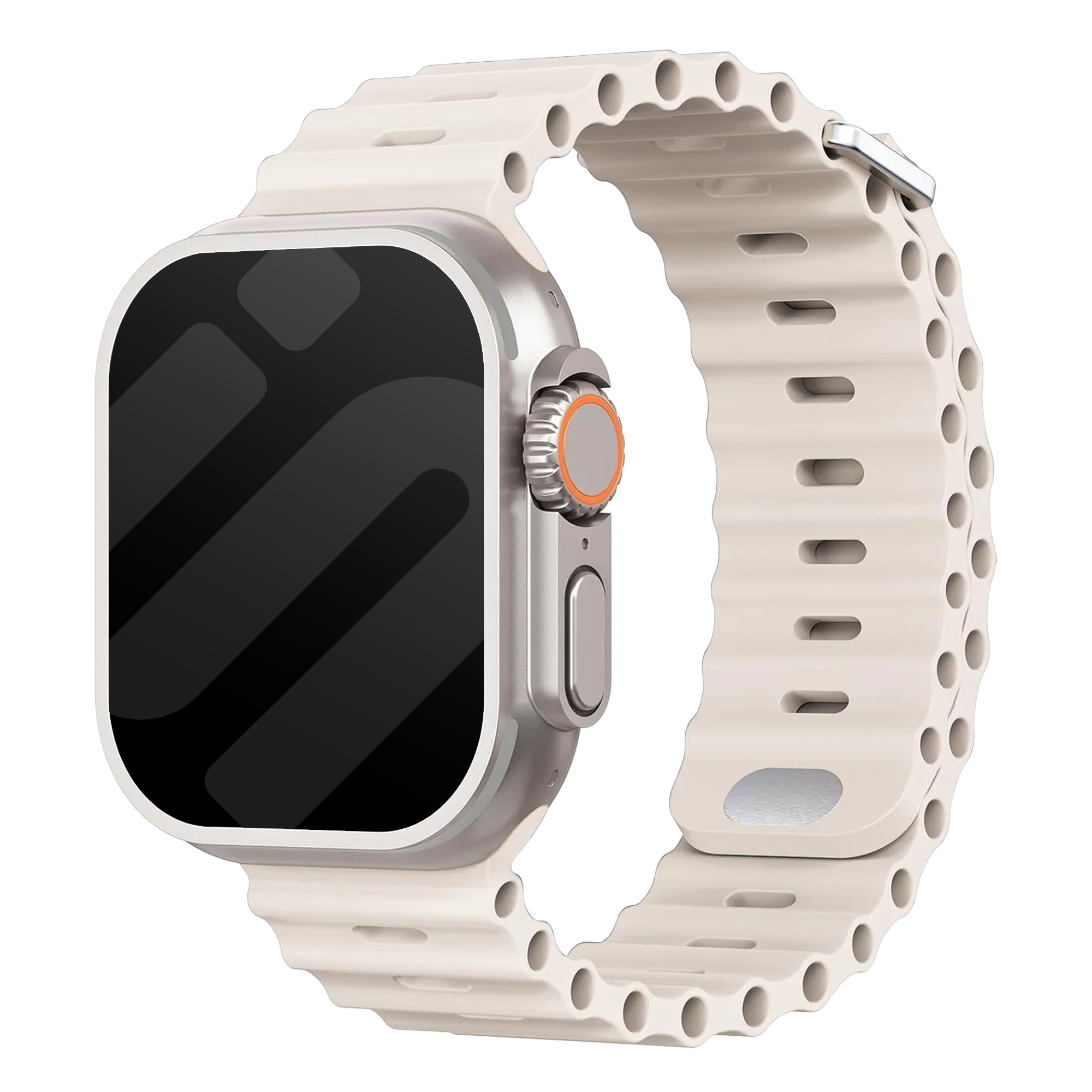 Correa Ocean para Apple Watch con cierre a presión (blanco estrella)