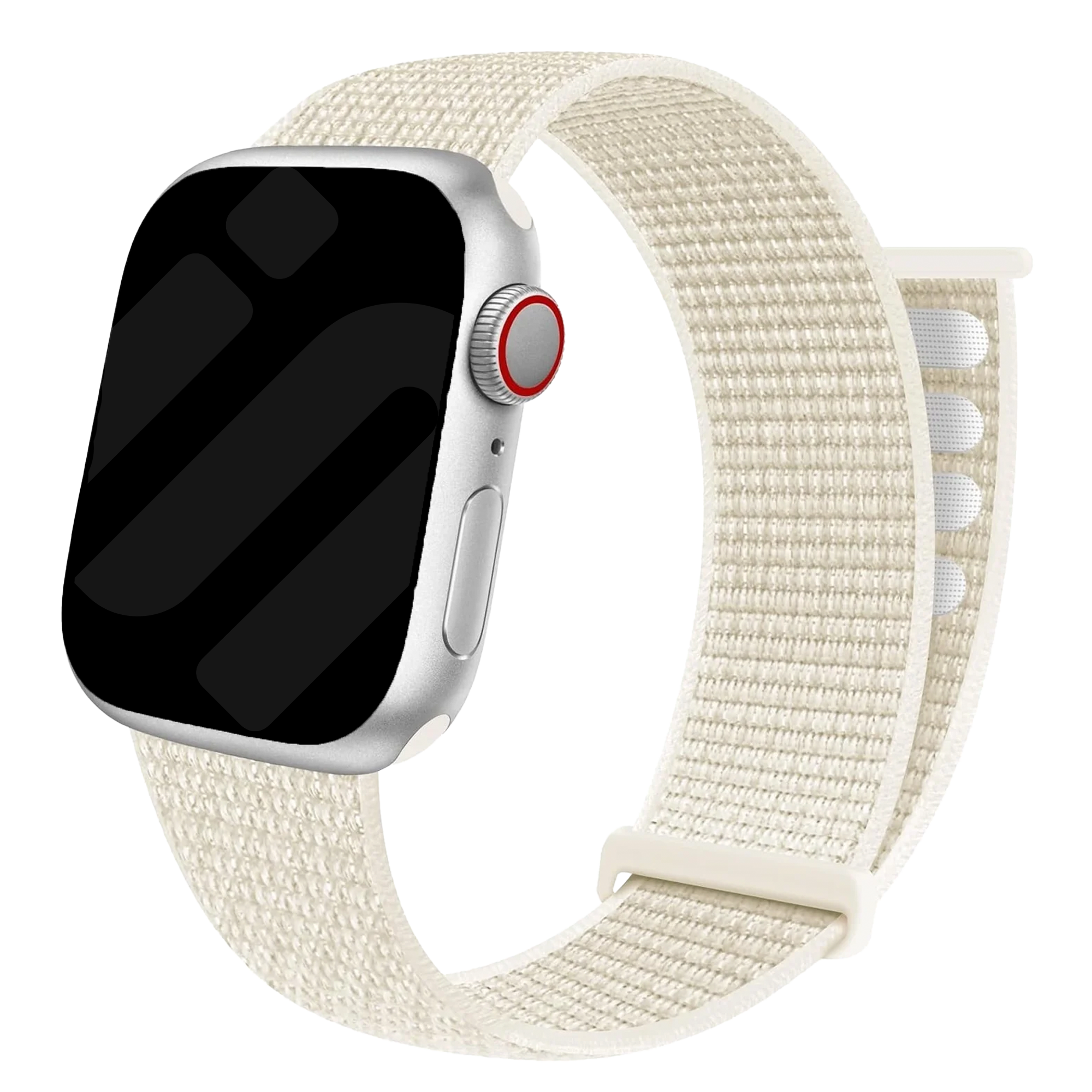 Correa nylon con hebilla Apple Watch (blanco estrella)