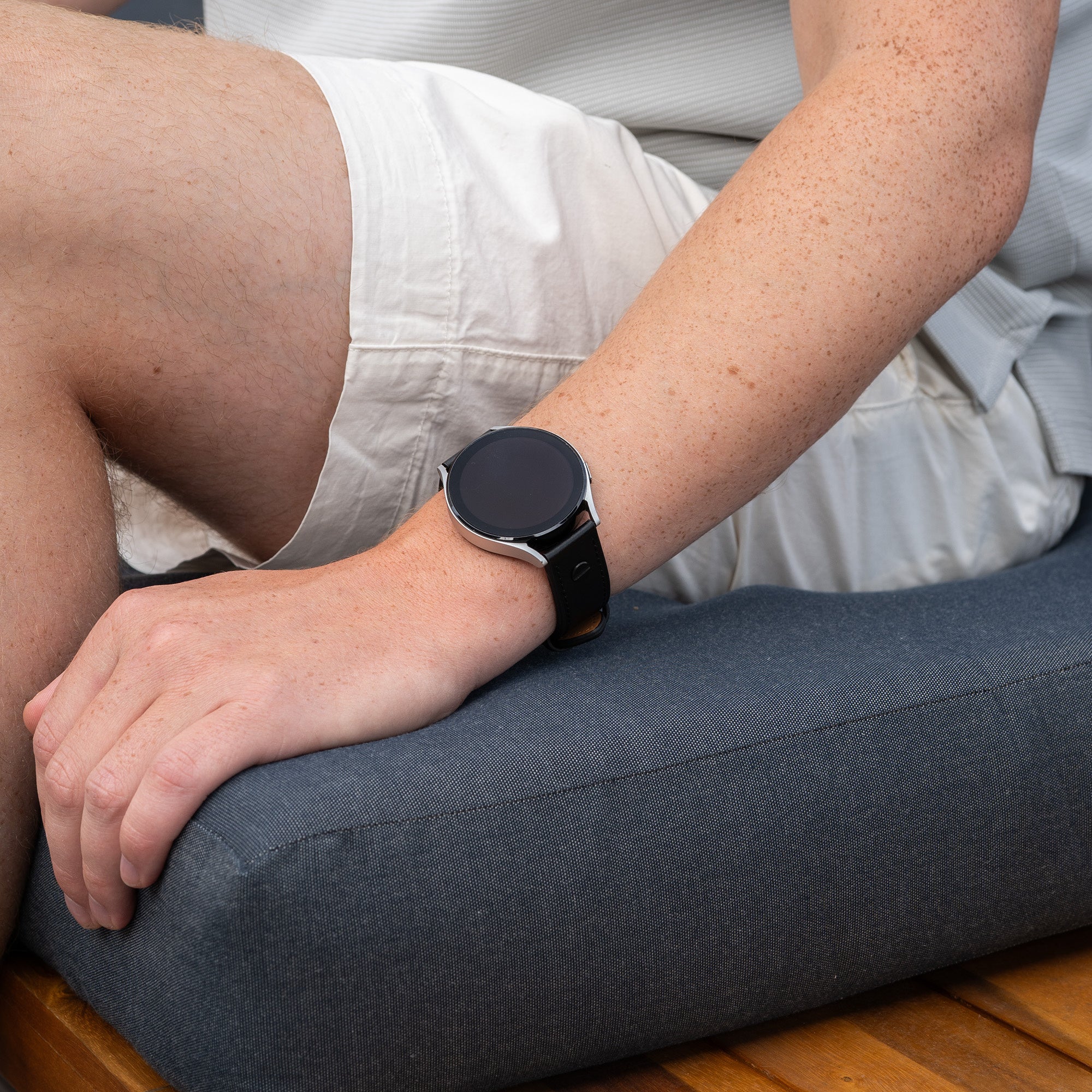 Correa cuero con tornillo Amazfit Balance 2 (negro)