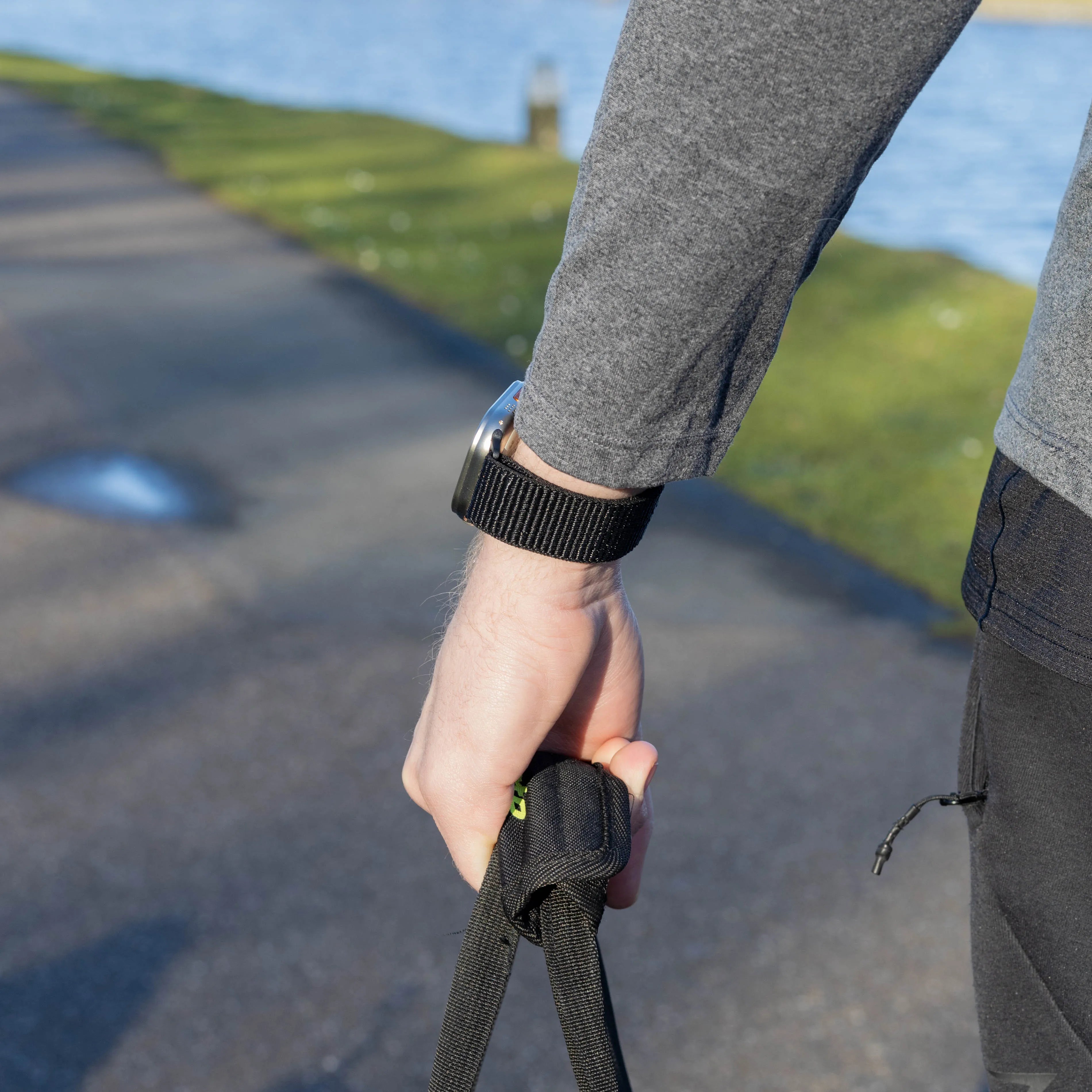 Bandz Correa nylon 'clásico' con P-buckle Apple Watch (negra)
