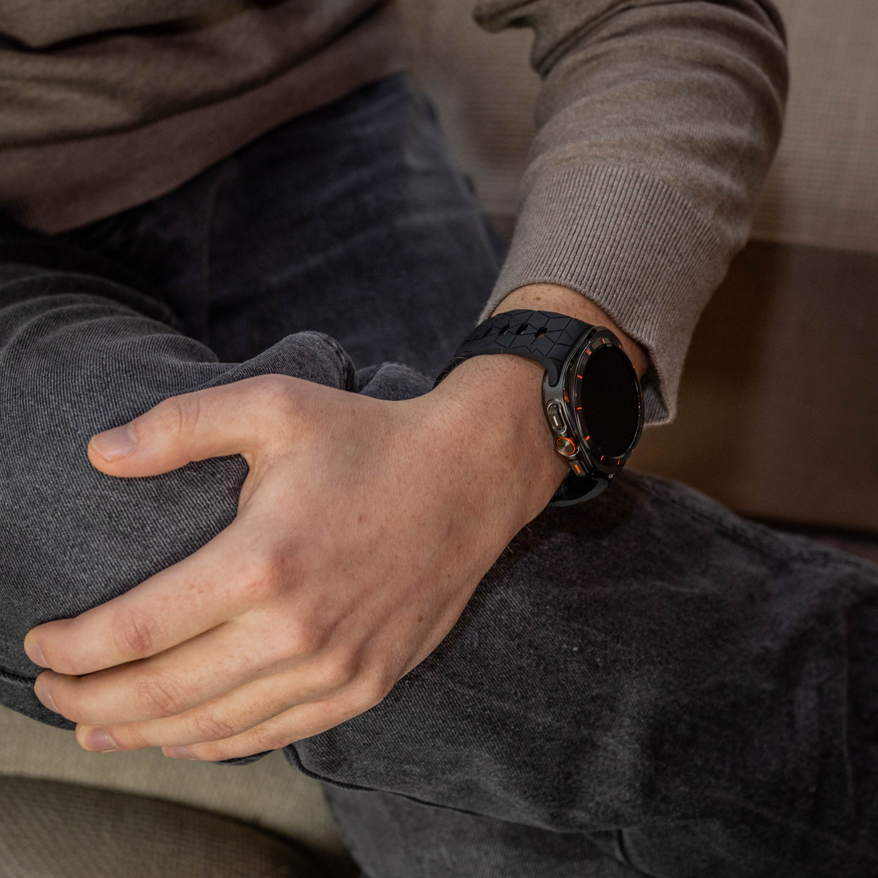 Bandz Correa silicona 'Hexagons' Samsung Galaxy Watch Ultra (negra)