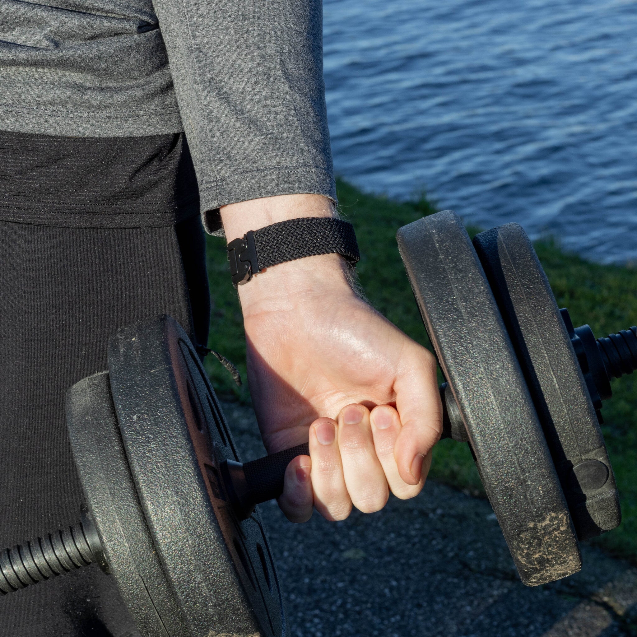 Correa entrelazado con hebilla Amazfit Balance 2 (negro)