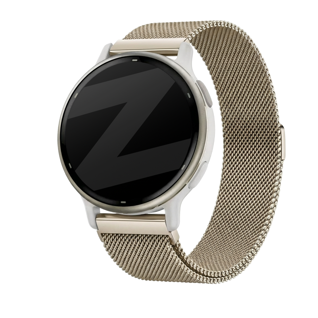 Bandz Correa milanesa Garmin Vivoactive 5 (Oro champán)