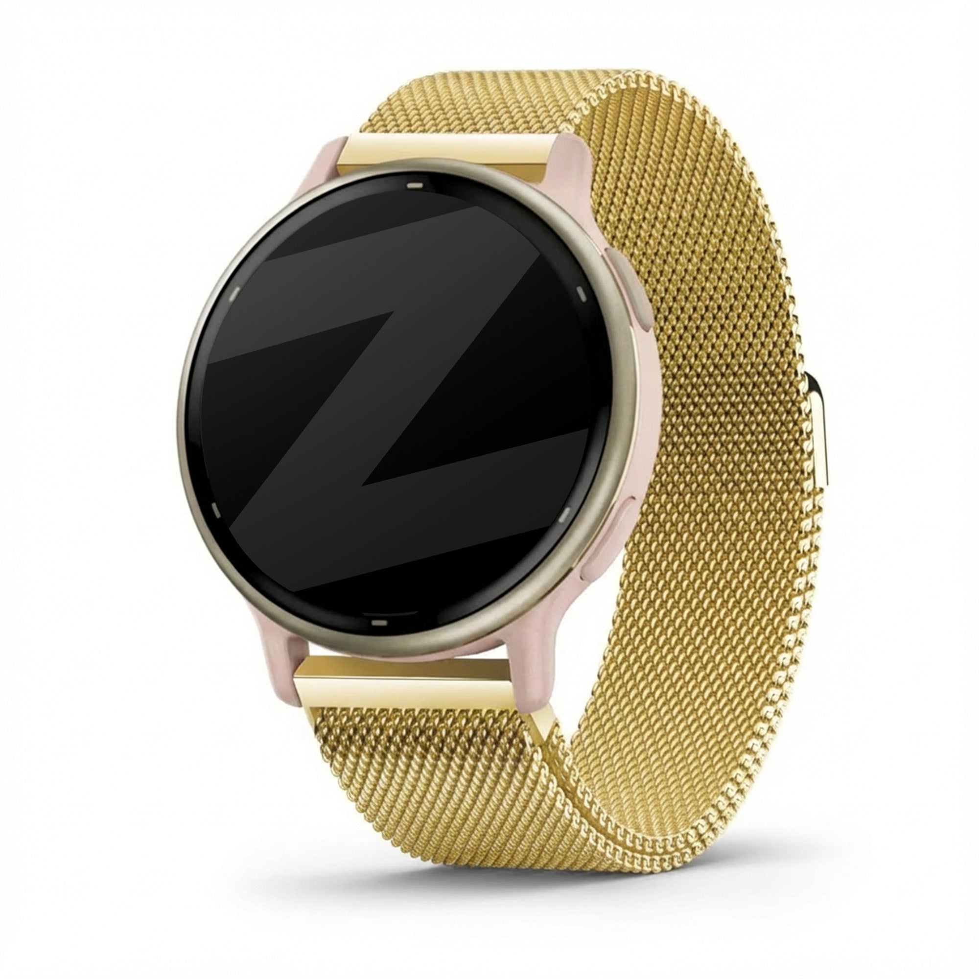 Bandz Correa milanesa Garmin Vivoactive 5 (dorado)