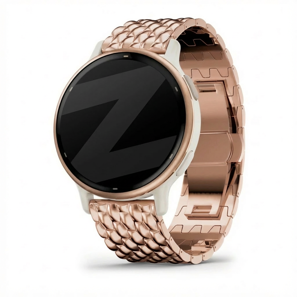 Bandz Correa acero 'Dragon' Garmin Vivoactive 5 (rosado dorado)