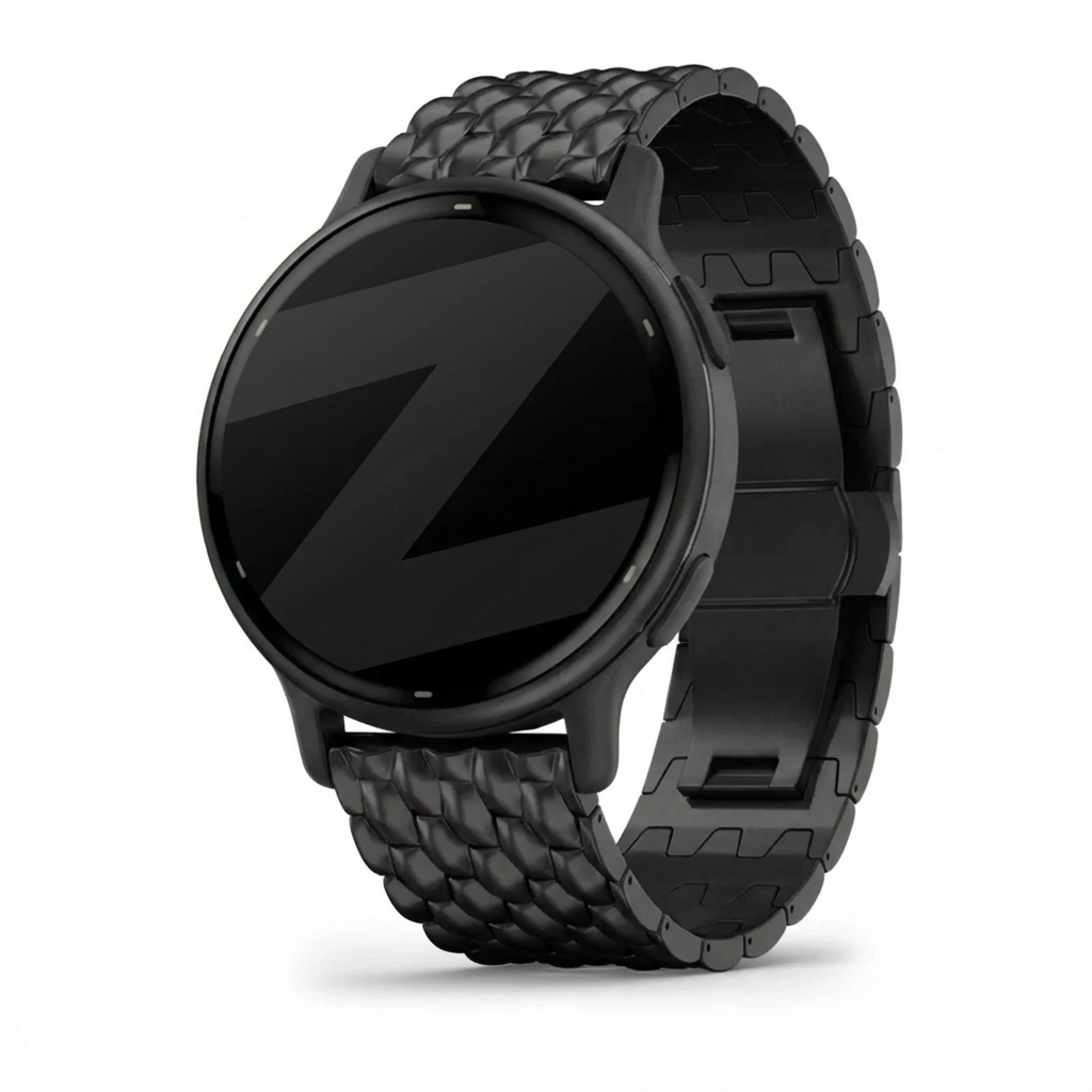 Bandz Correa acero 'Dragon' Garmin Vivoactive 5 (negro)