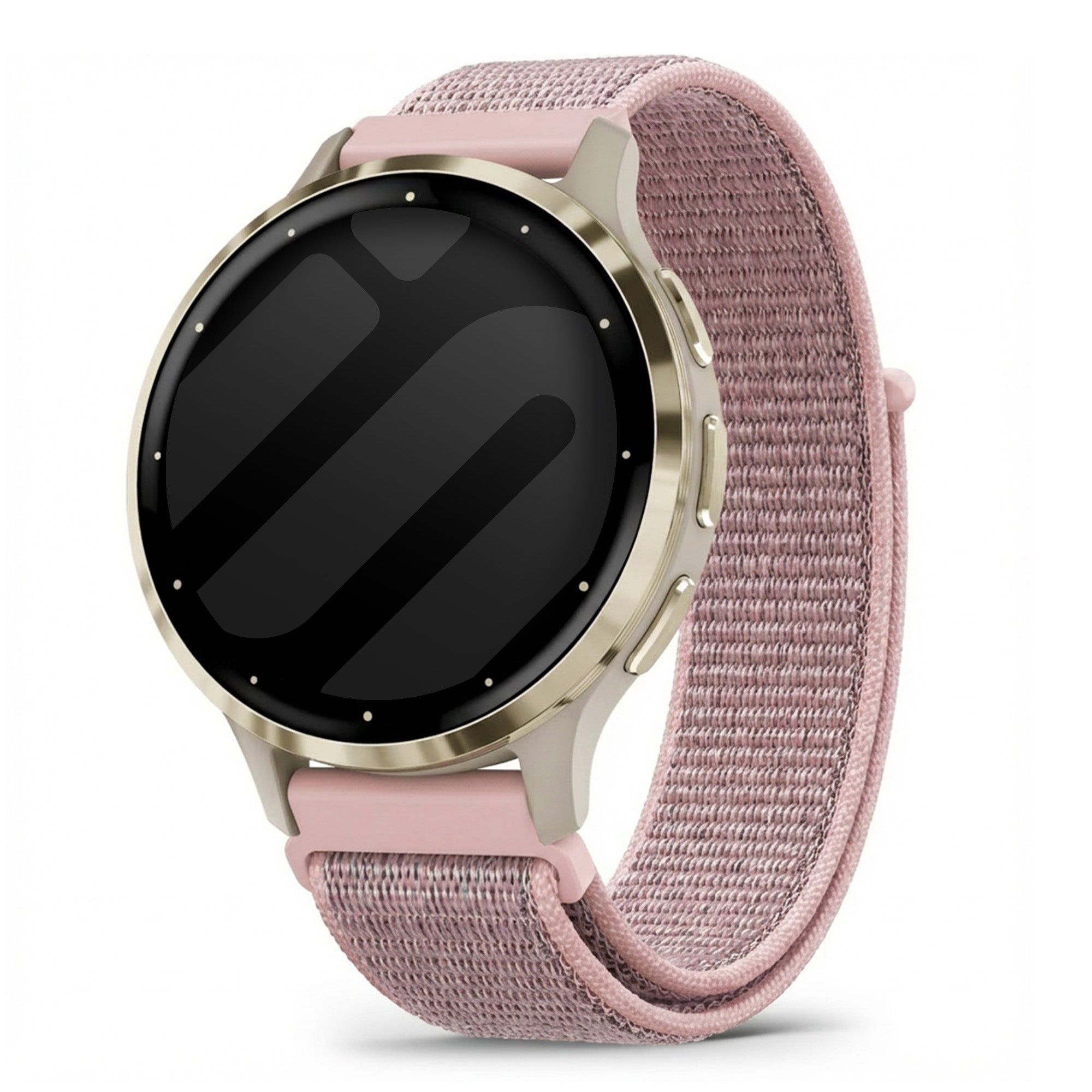 Correa nylon Garmin Venu 3s (rosa arena)