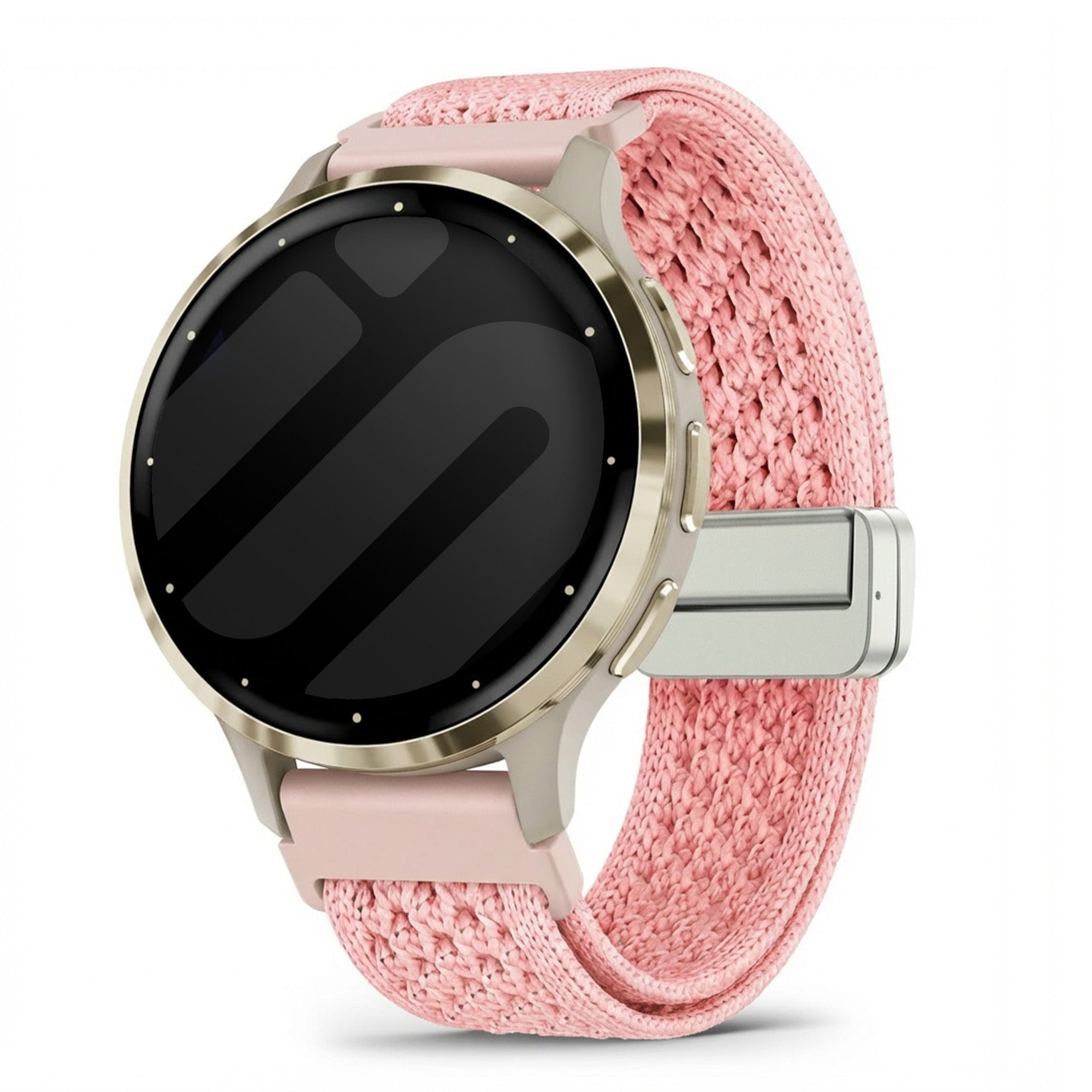 Bandz Garmin Venu 3s Vintage Nylon Strap (Pink)