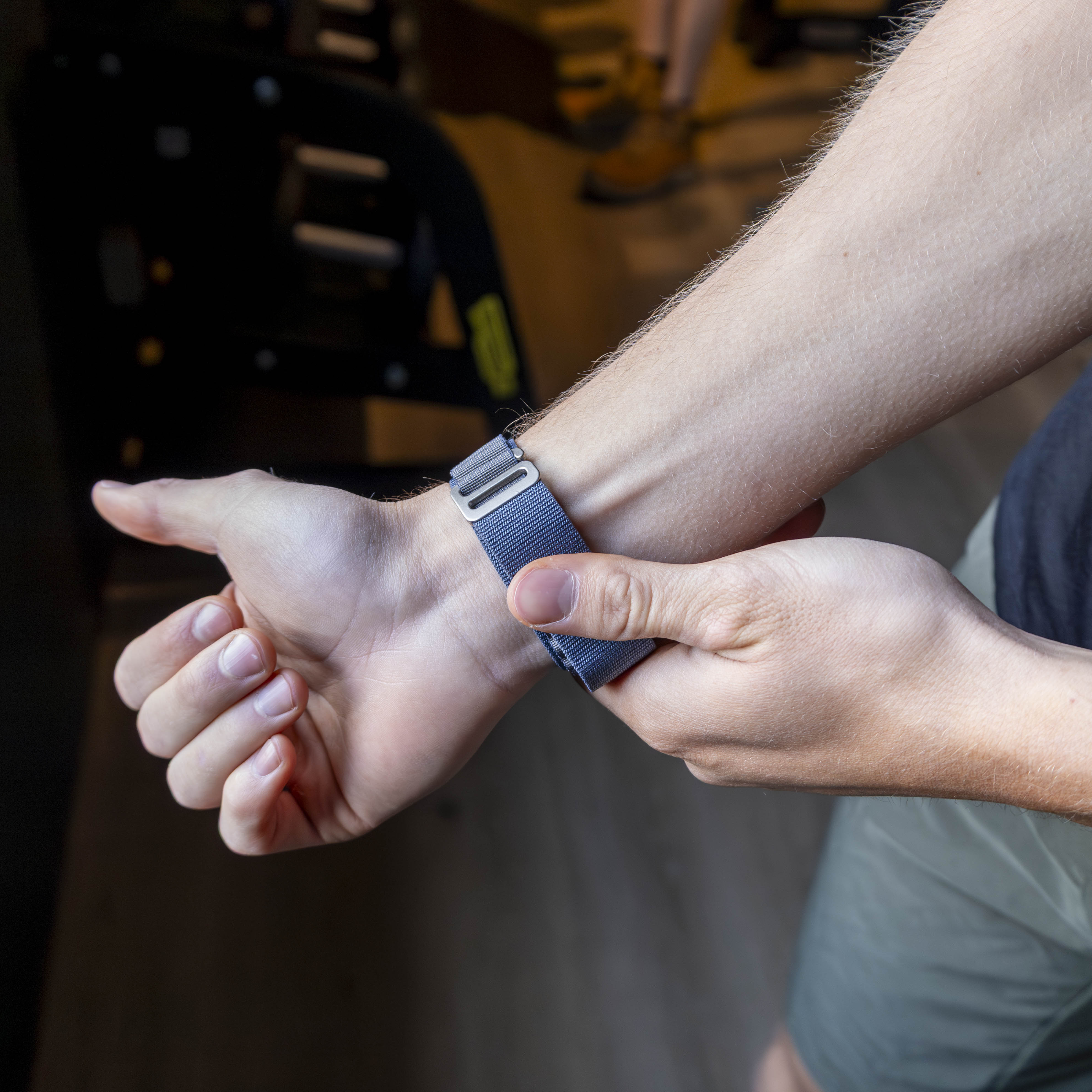 Bandz Amazfit GTS 3 Alpine Nylon Strap (Greyblue)