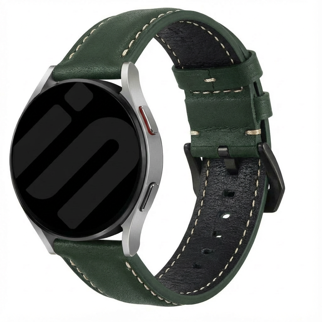 Correa cuero TicWatch Pro 5 Enduro (verde)
