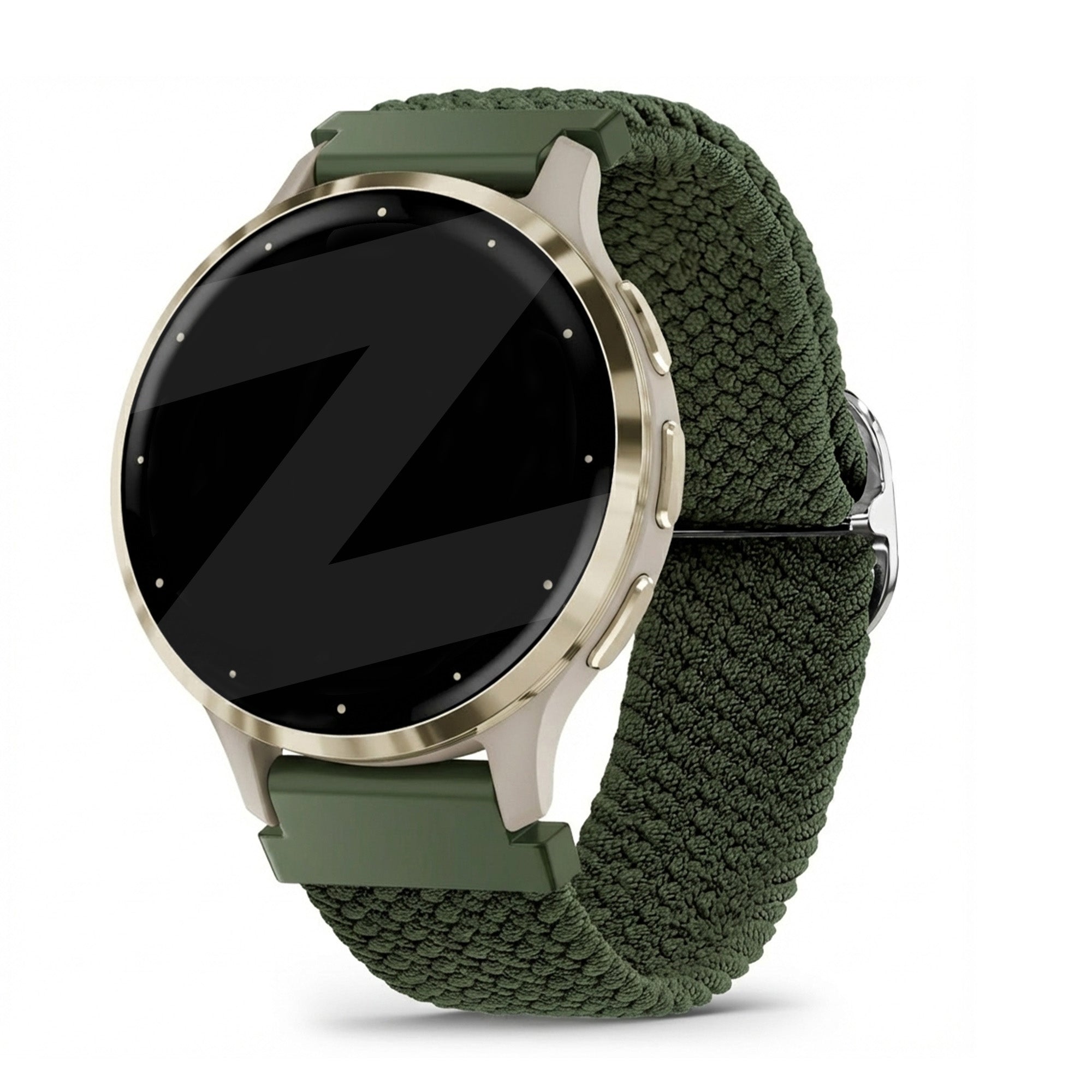 Bandz Correa trenzada ajustable Garmin Venu 3s (verde)