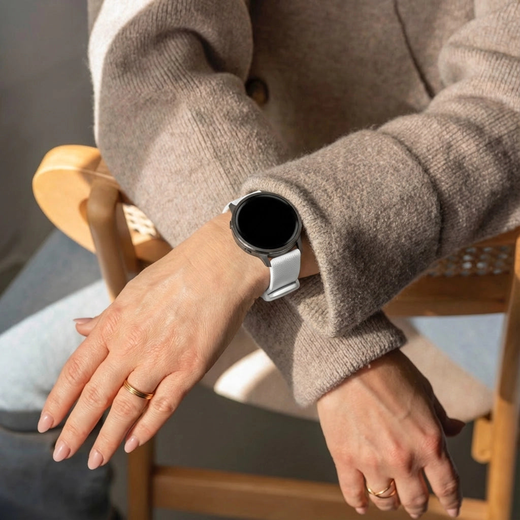 Bandz Correa silicona 'Premium' Garmin Vivomove Sport (blanco)