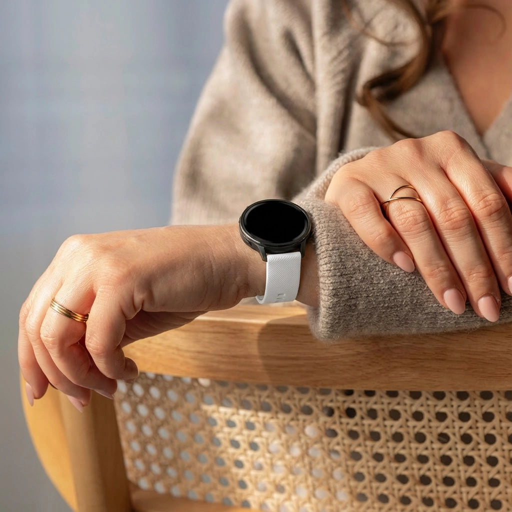 Bandz Correa silicona 'Premium' Garmin Vivomove Sport (blanco)