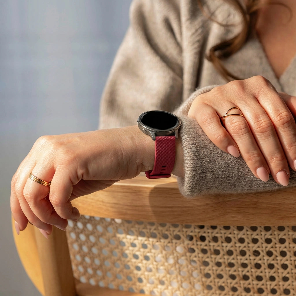 Bandz Garmin Venu 3 Silicone Strap 'Premium' (Wine Red)