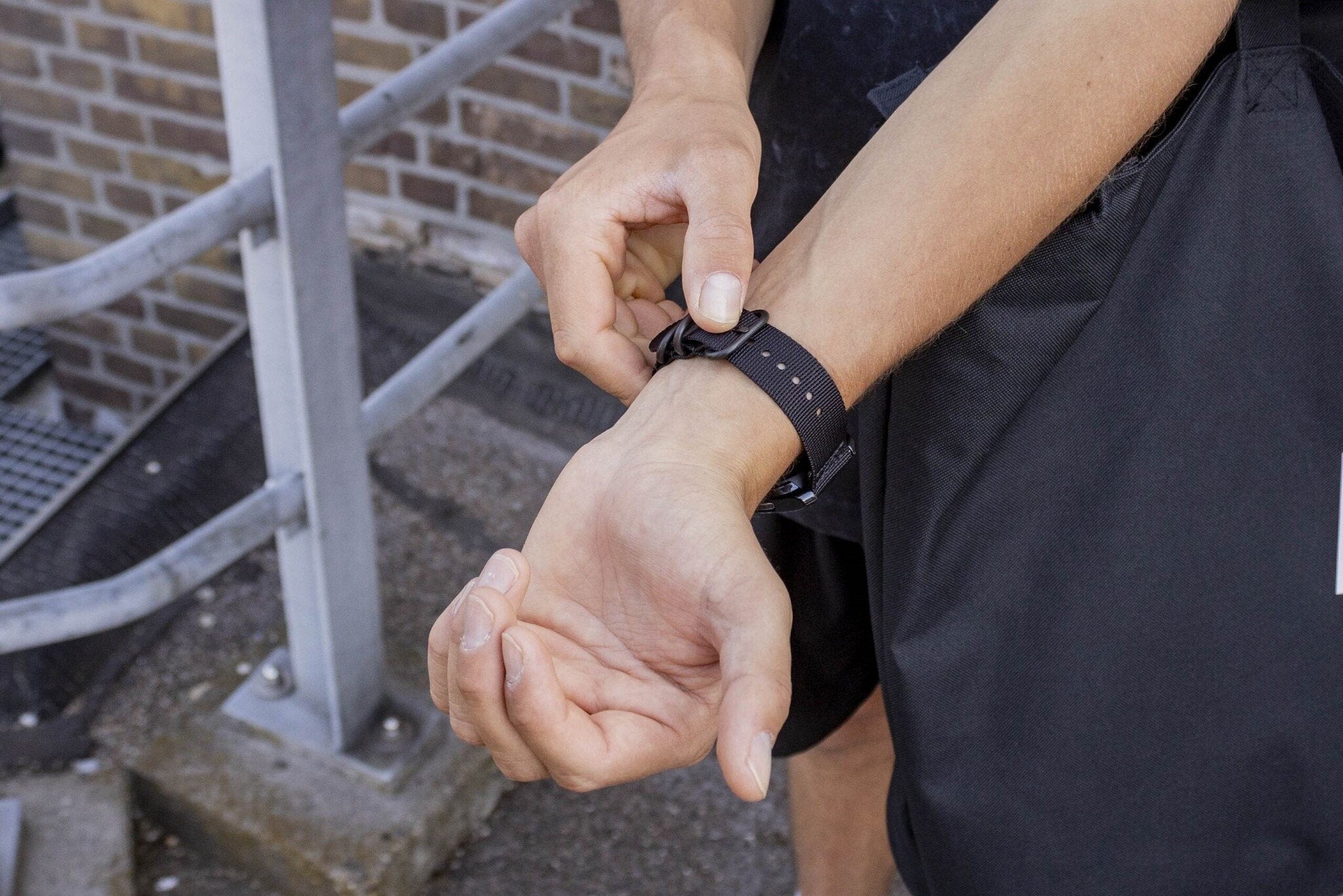 BALR Correa nylon con hebilla Amazfit GTR 2 (negro)