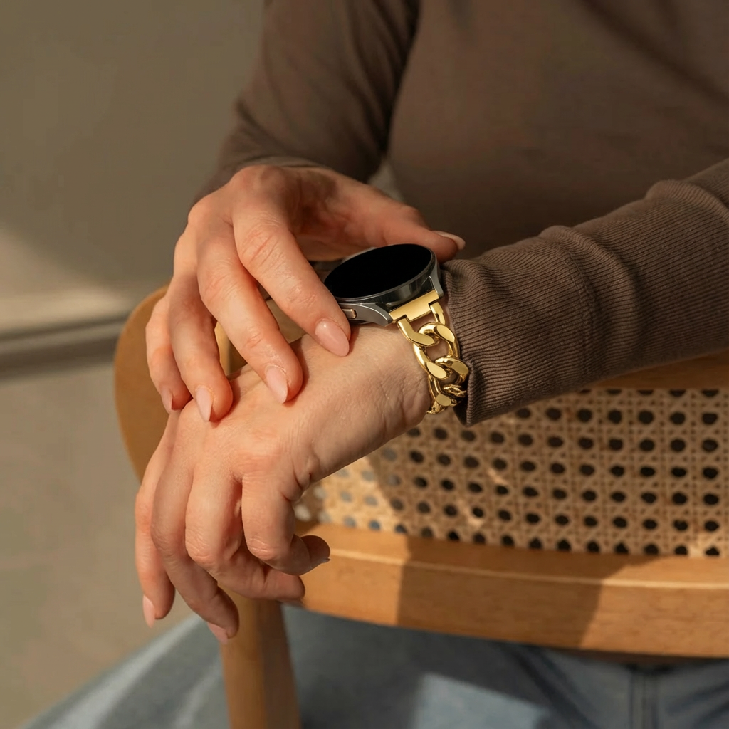 Polar Pacer Steel Chain Strap (Gold)