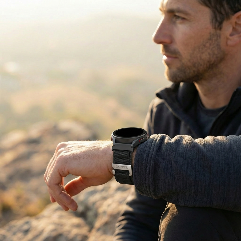 Bandz Amazfit GTR 2 Alpine Nylon Strap (Black)