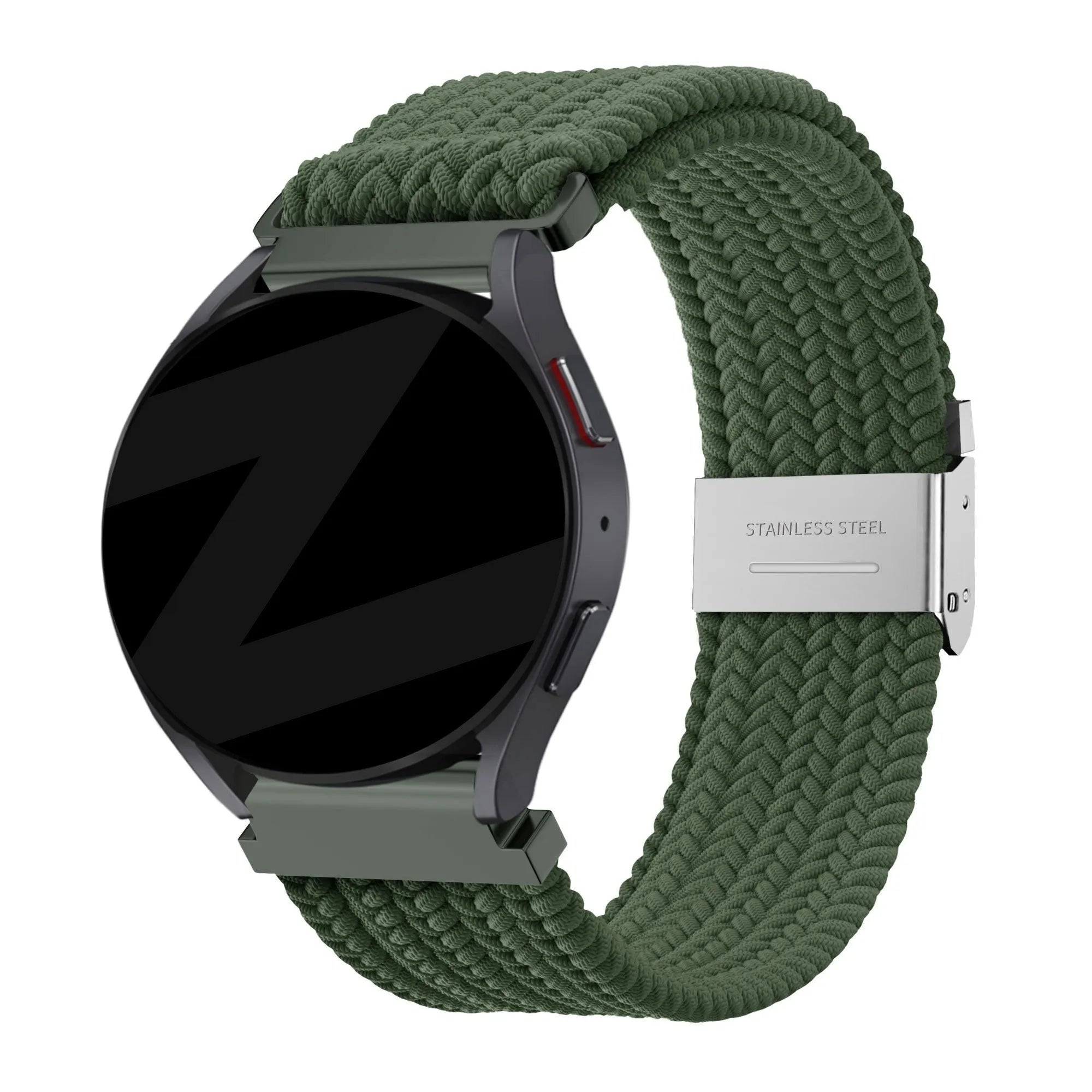 Bandz Correa nylon tejida Suunto 9 Peak Pro (oliva verde)