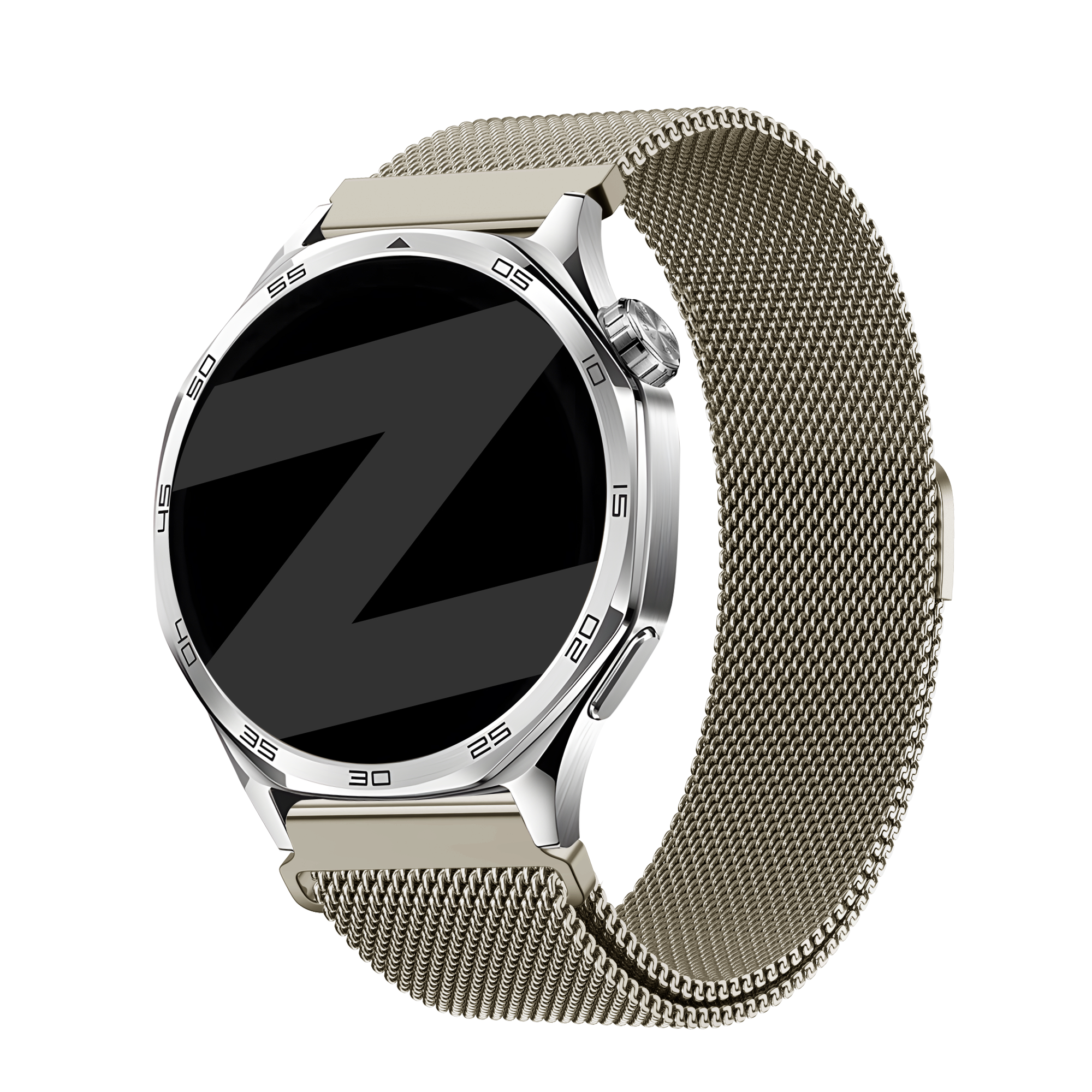 Bandz Correa milanesa 'One Push' Xiaomi Mi Watch ((titanio)