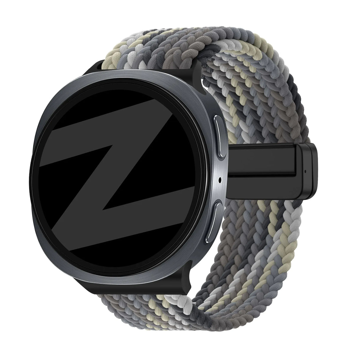 Bandz Correa trenzada magnética Samsung Galaxy Watch 9 - 44mm (negro mandala)