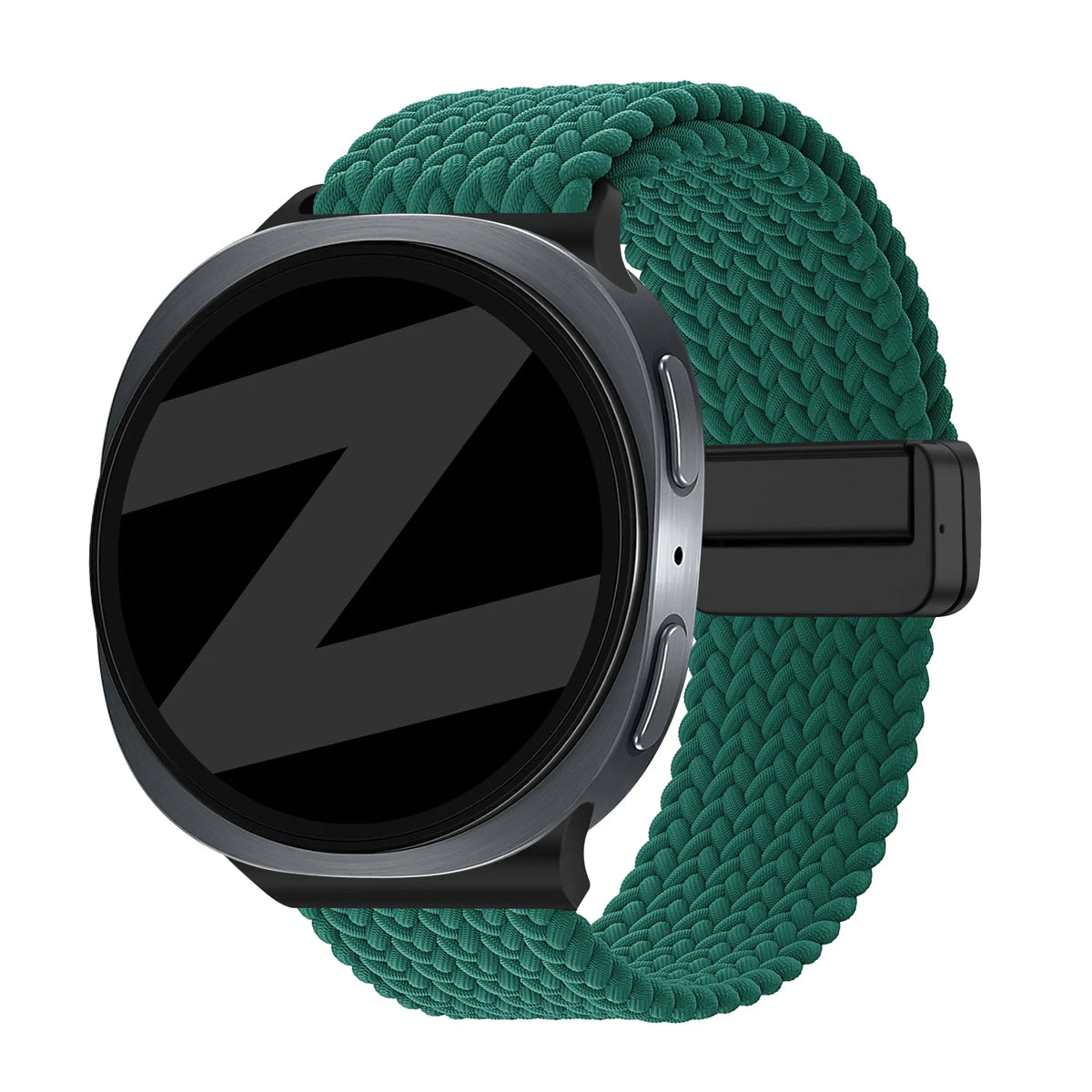 Bandz Samsung Galaxy Watch 9 - 40mm Magnetic Braided Strap (Green)