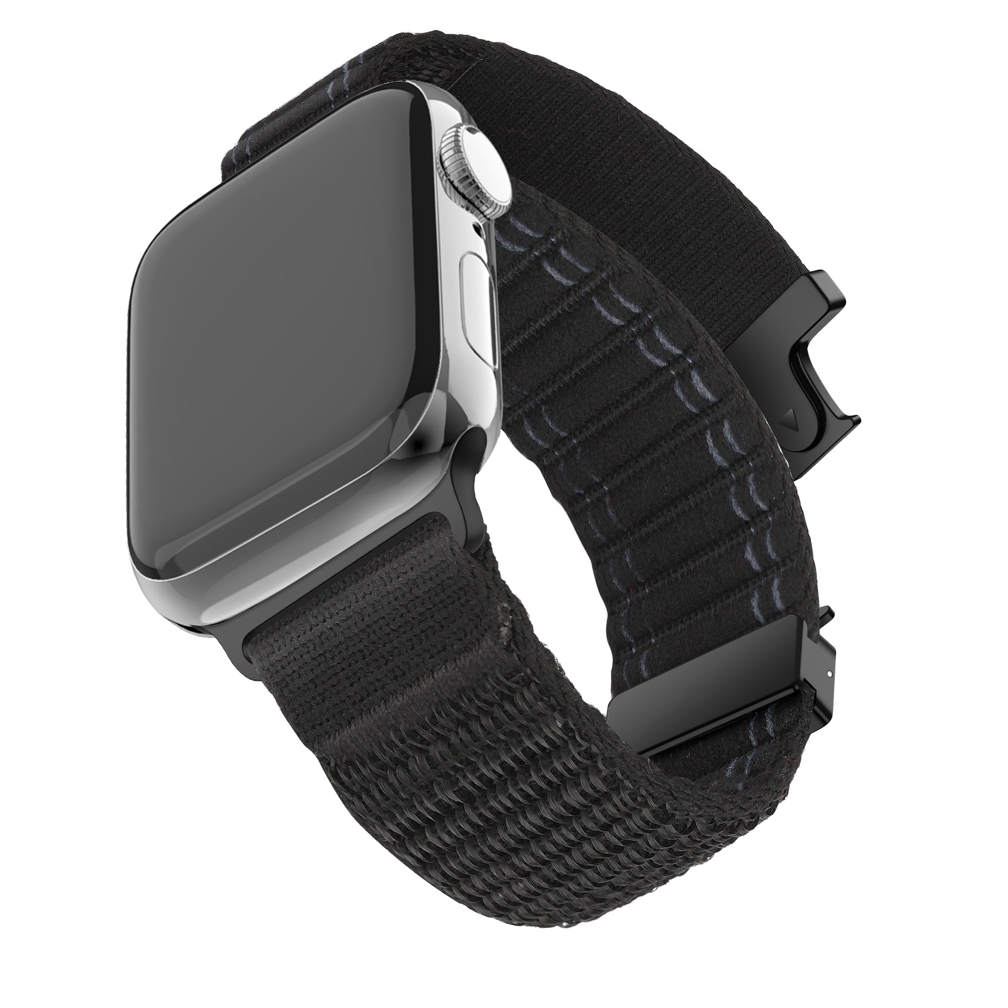 Bandz Correa nylon 'Deluxe' con hebilla-P Apple Watch Ultra (negro)