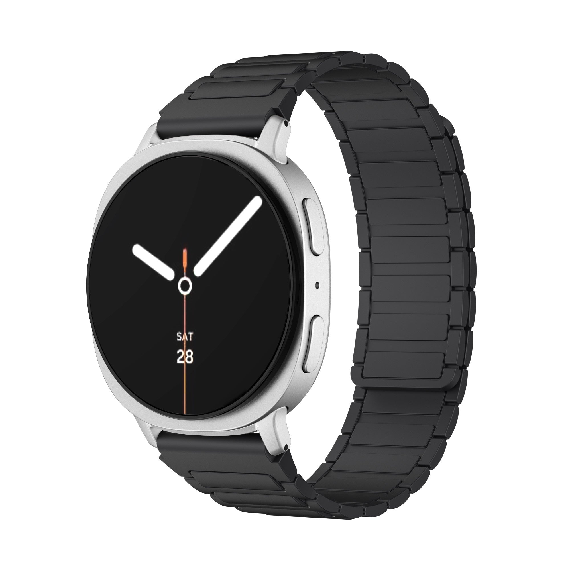 Samsung Galaxy Watch 9 - 40mm Magnetic Silicone Strap (Black)